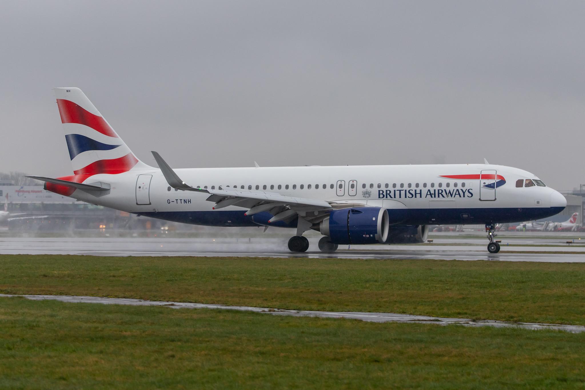 Hamburg Airport Apron: British Airways (BA / BAW) |  Airbus A320-251N A20N | G-TTNH | MSN 8489