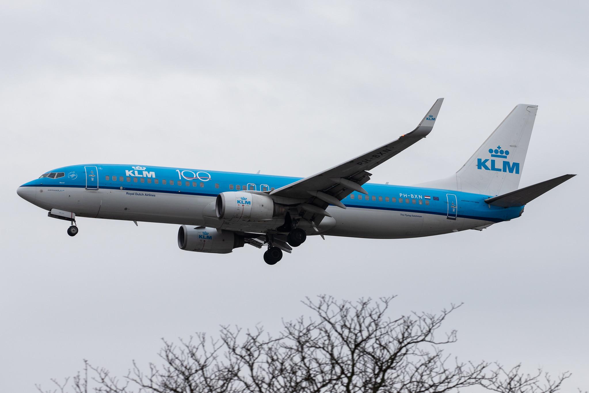 Flughafen Berlin Tegel (TXL): KLM (KL / KLM) |  Boeing 737-8K2 B738 | PH-BXN | MSN 30356