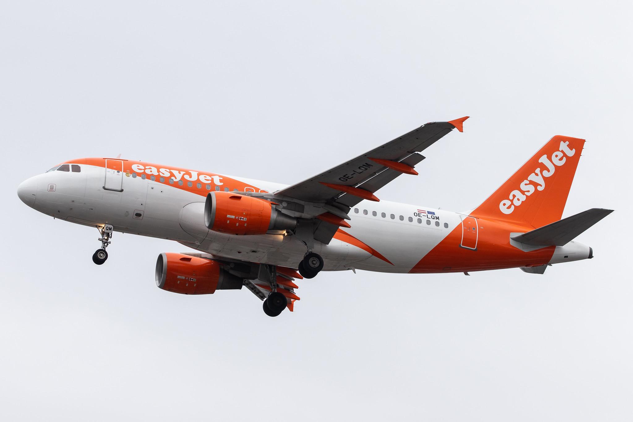 Flughafen Berlin Tegel (TXL): easyJet (U2 / EZY) | Operator: easyJet Europe |  Airbus A319-111 A319 | OE-LQM | MSN 3824