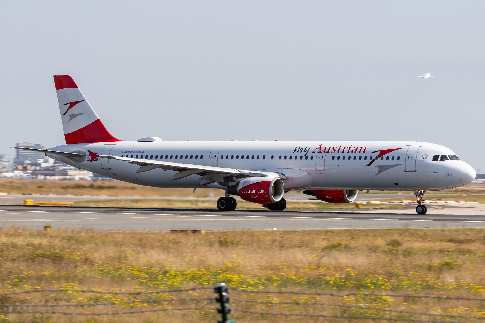 Frankfurt Airport: Austrian Airlines (OS / AUA) |  Airbus A321-111 A321 | OE-LBC | MSN 0581