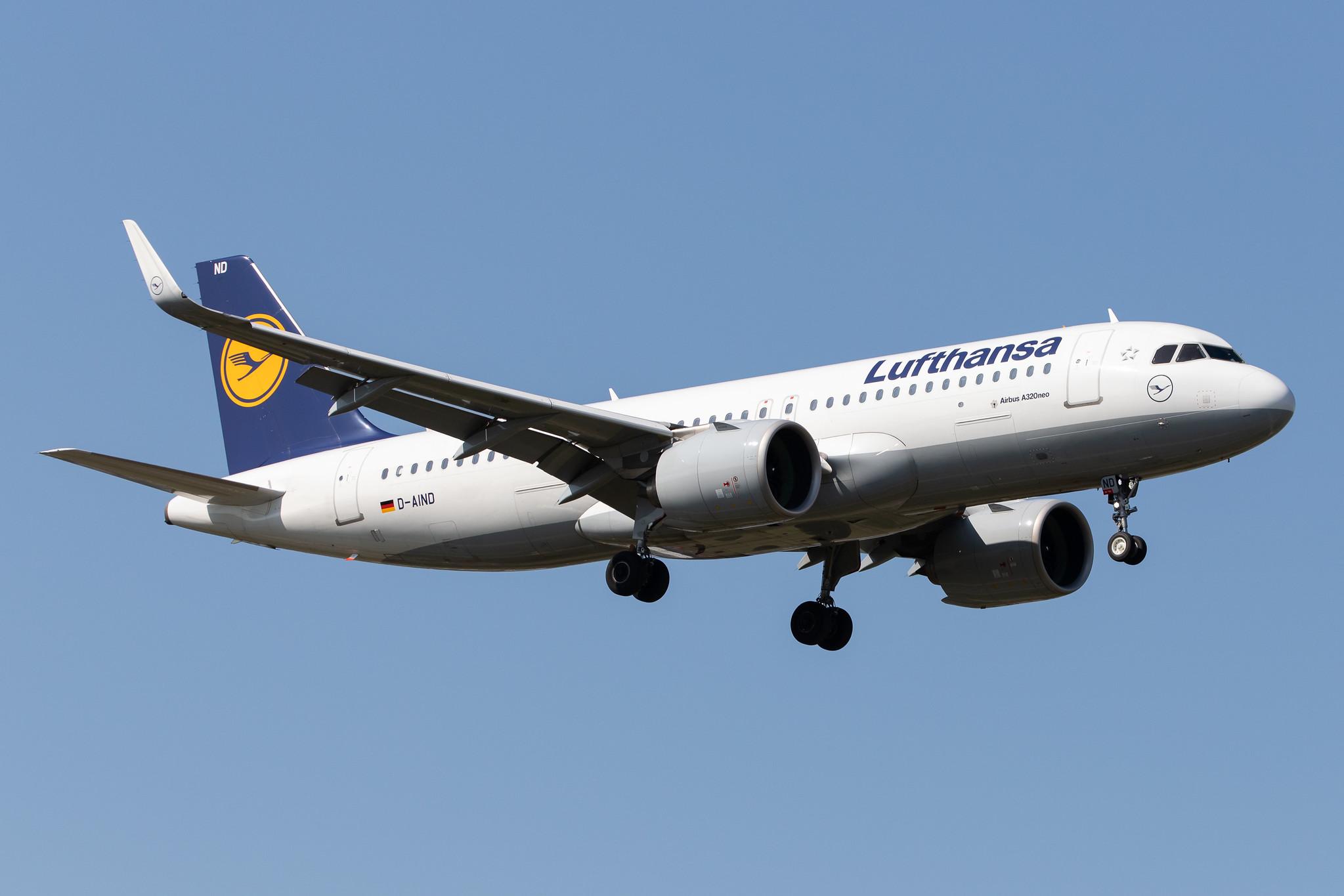 Frankfurt Airport: Lufthansa (LH / DLH) |  Airbus A320-271N A20N | D-AIND | MSN 7078
