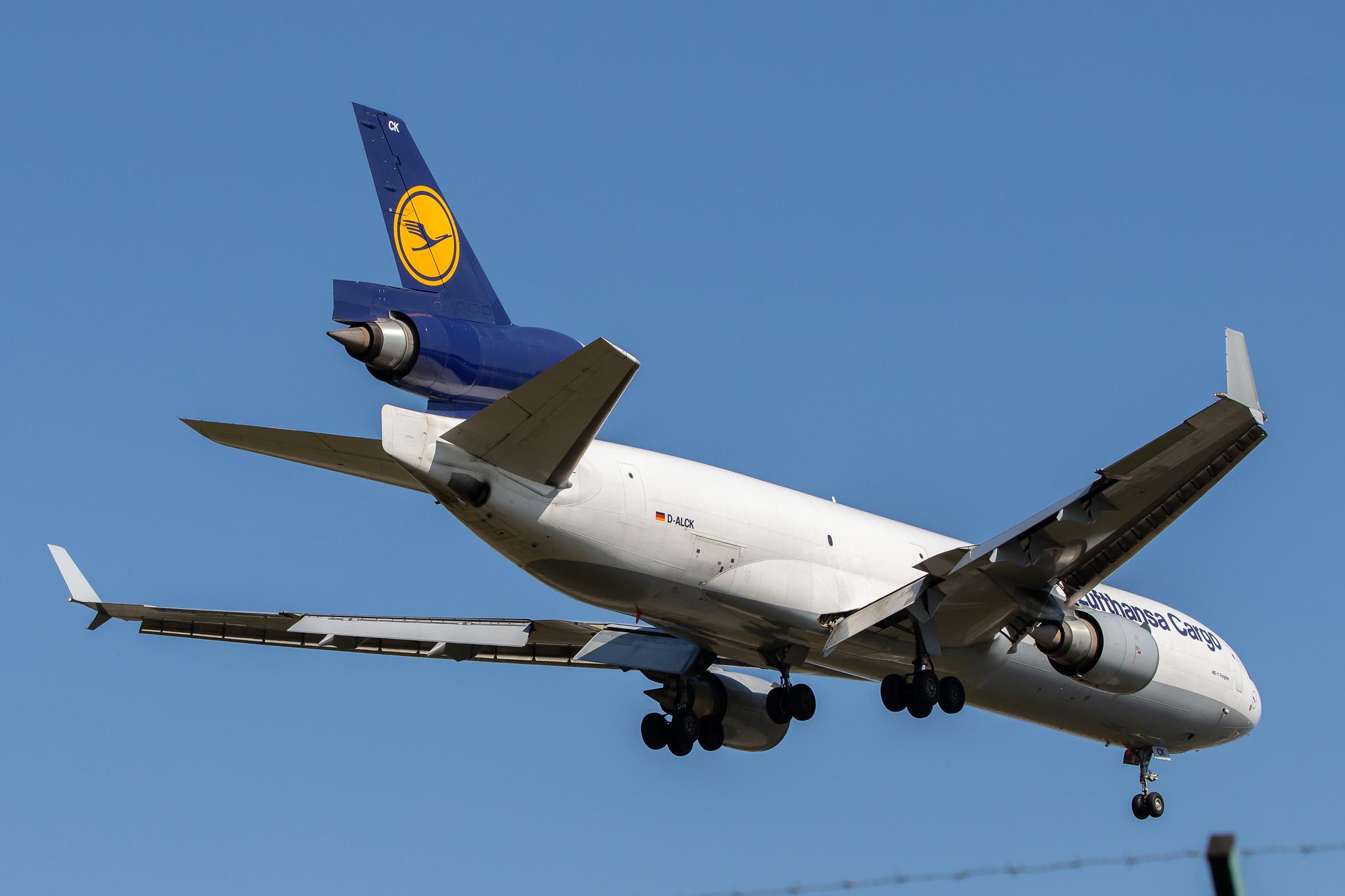 Frankfurt Airport: Lufthansa Cargo (/ GEC) |  McDonnell Douglas MD-11F MD11 | D-ALCK | MSN 48803