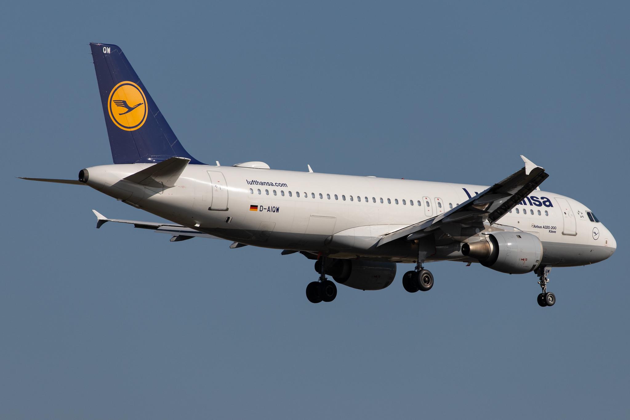 Frankfurt Airport: Lufthansa (LH / DLH) |  Airbus A320-211 A320 | D-AIQW | MSN 1367