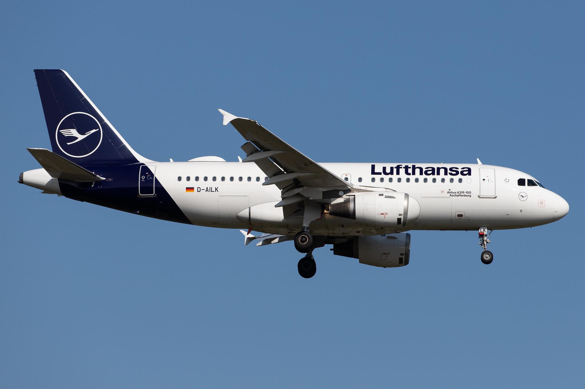 Frankfurt Airport: Lufthansa (LH / DLH) |  Airbus A319-114 A319 | D-AILK | MSN 0679