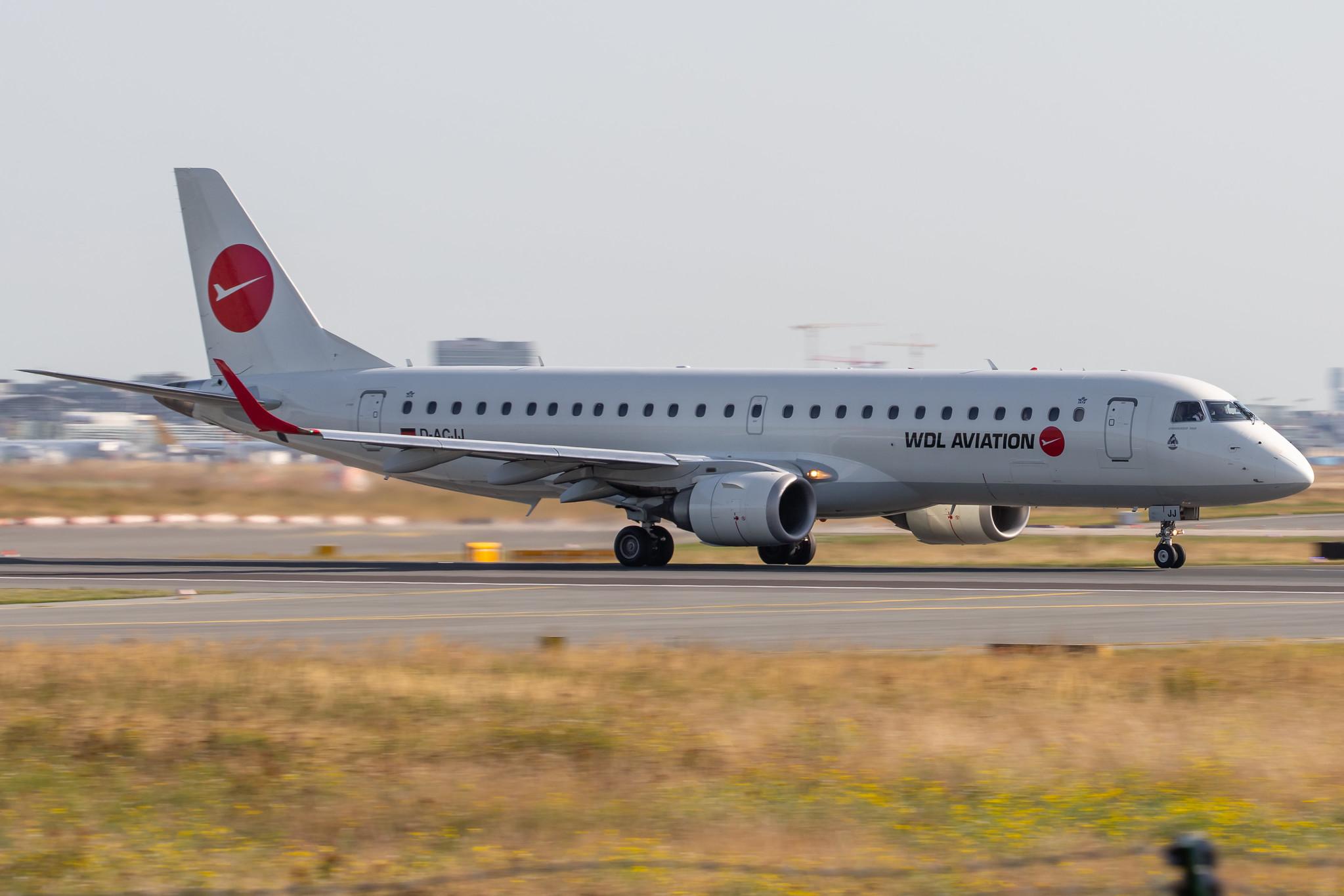Frankfurt Airport: WDL Aviation (WH / WDL) |  Embraer E190LR E190 | D-ACJJ | MSN 19000114