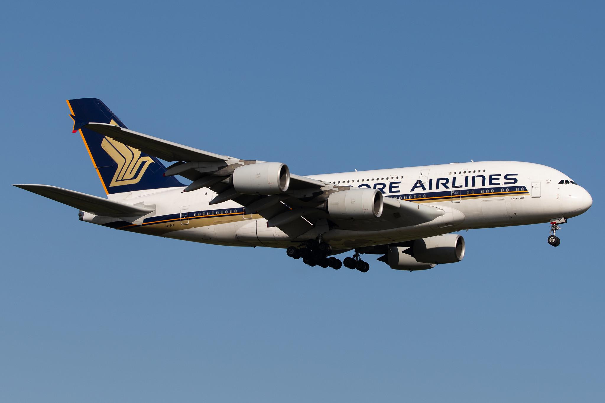 Frankfurt Airport: Singapore Airlines (SQ / SIA) |  Airbus A380-841 A388 | 9V-SKK | MSN 051