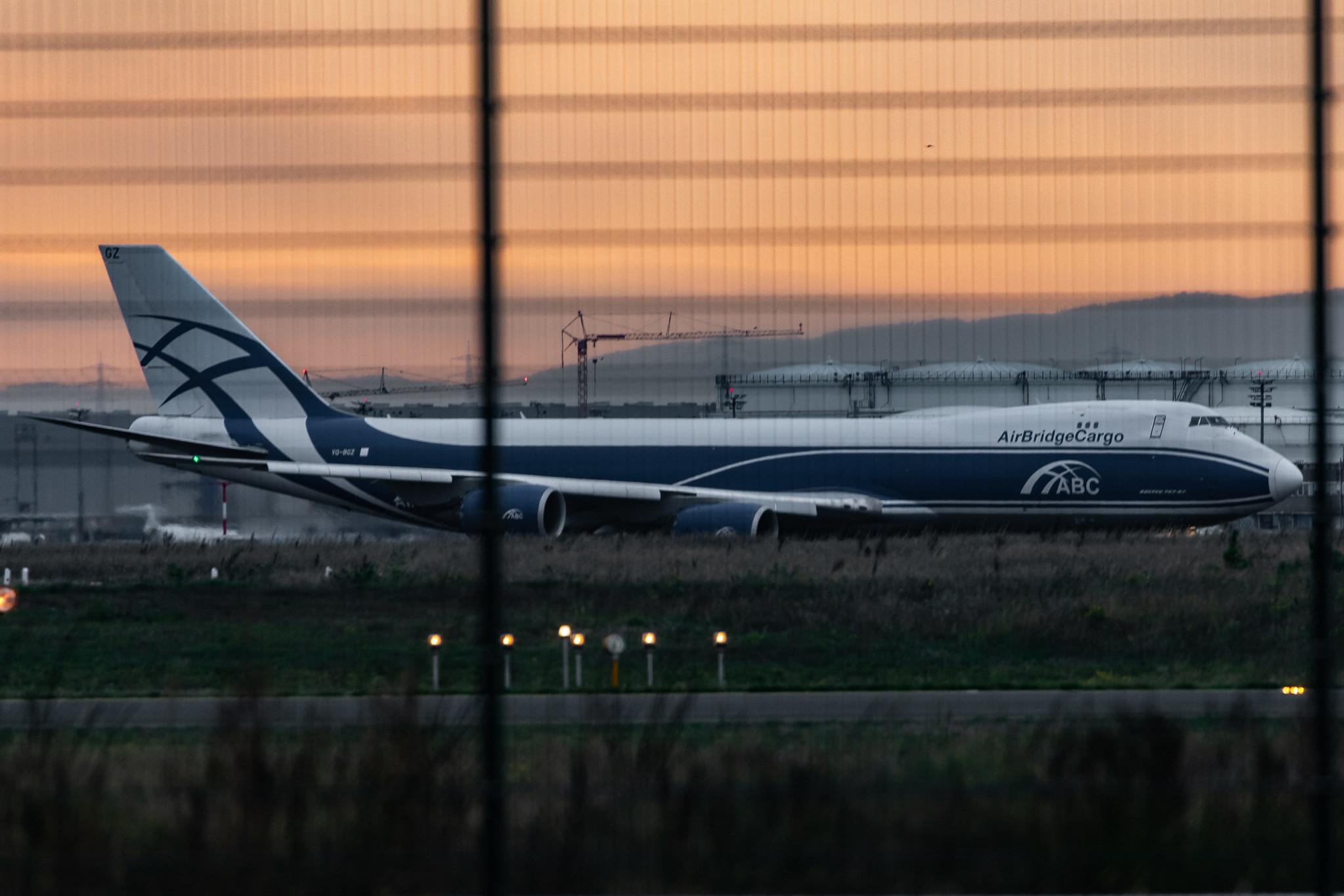 Frankfurt Airport: AirBridgeCargo (RU / ABW) | Operator: AirBridgeCargo Airlines |  Boeing 747-8HV(F) B748 | VQ-BGZ | MSN 37580