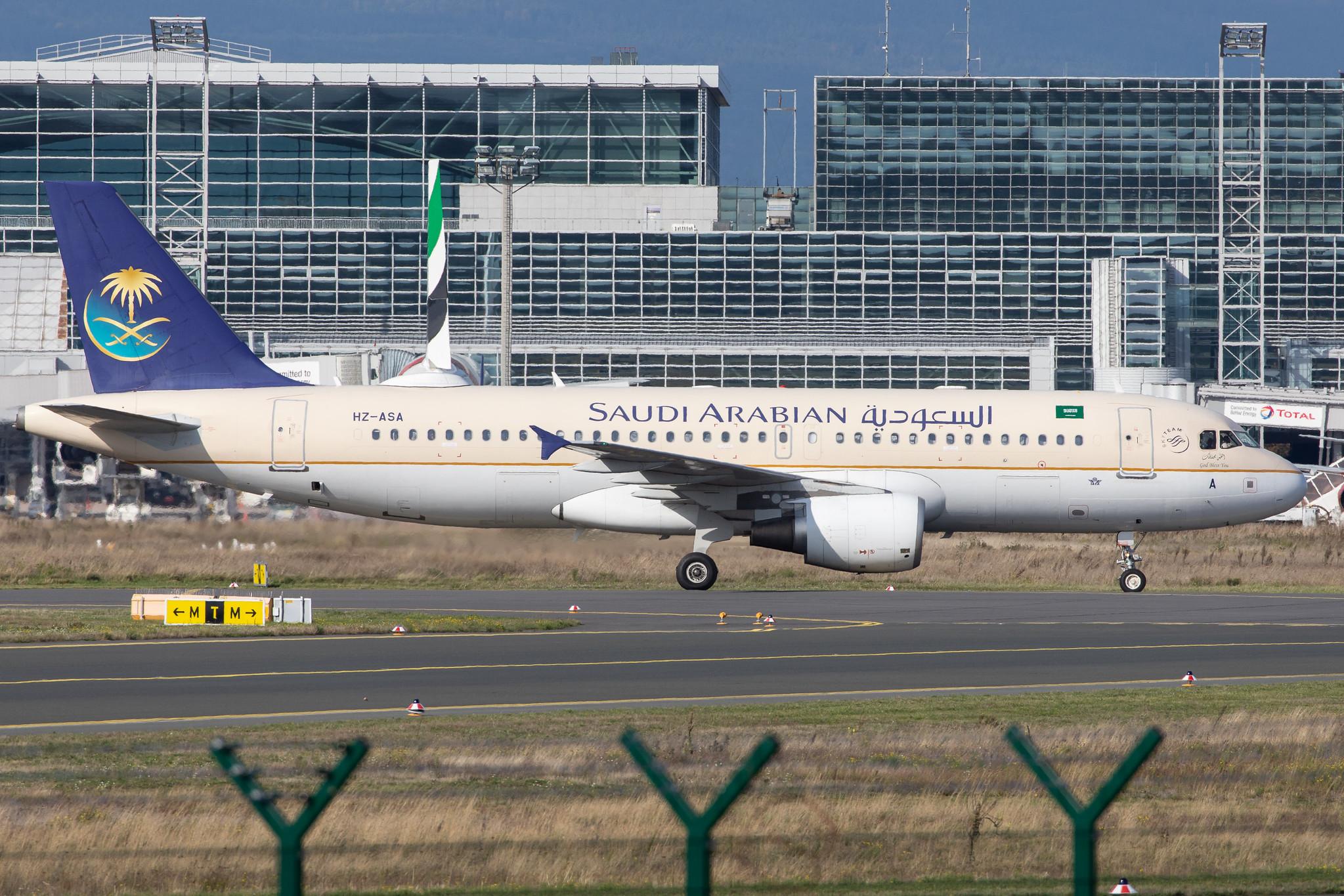 Frankfurt Airport: Saudia (SV / SVA) | Operator: Saudi Arabian Airlines |  Airbus A320-214 A320 | HZ-ASA | MSN 4081