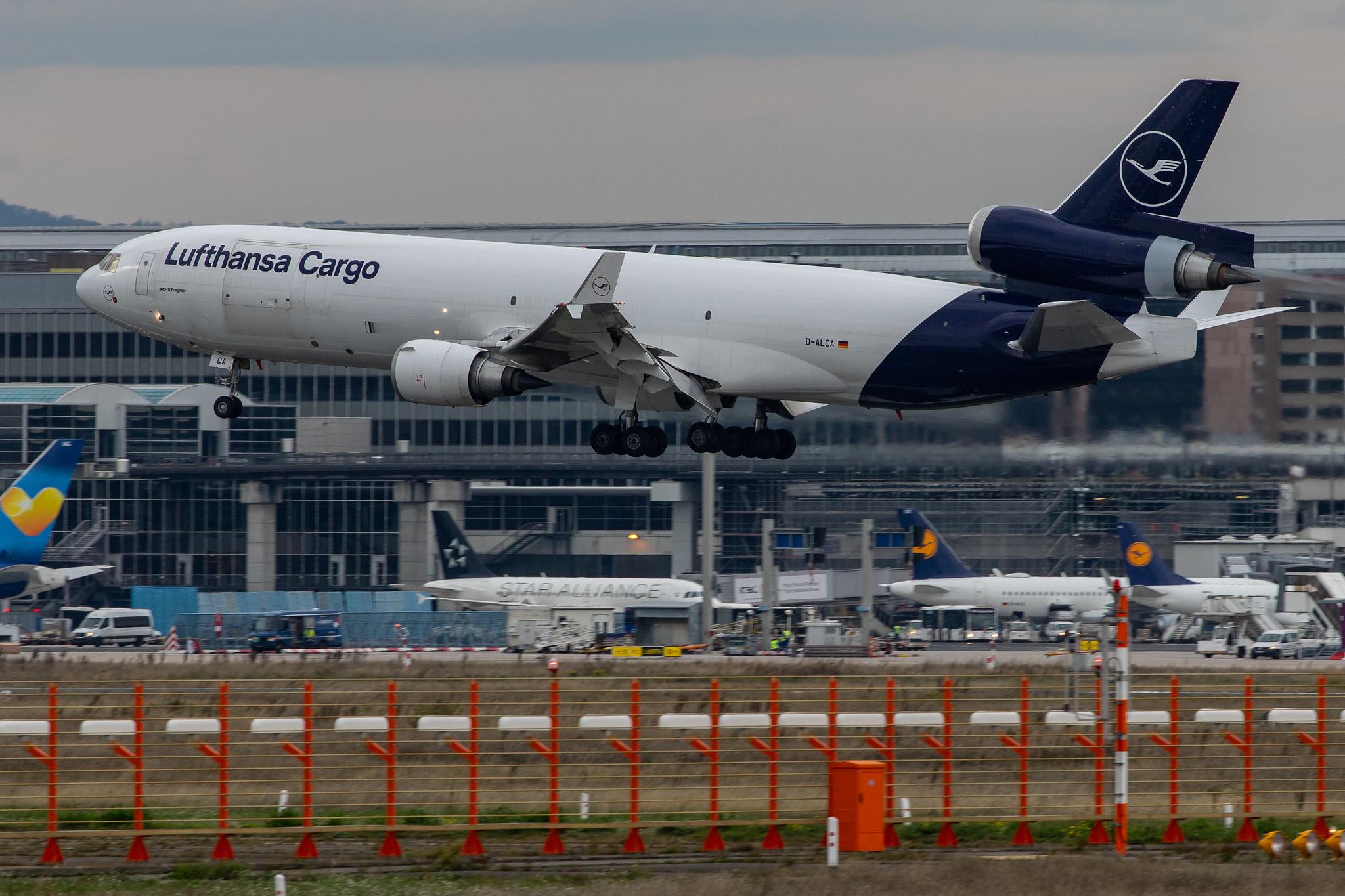Frankfurt Airport: Lufthansa Cargo (/ GEC) |  McDonnell Douglas MD-11F MD11 | D-ALCA | MSN 48781