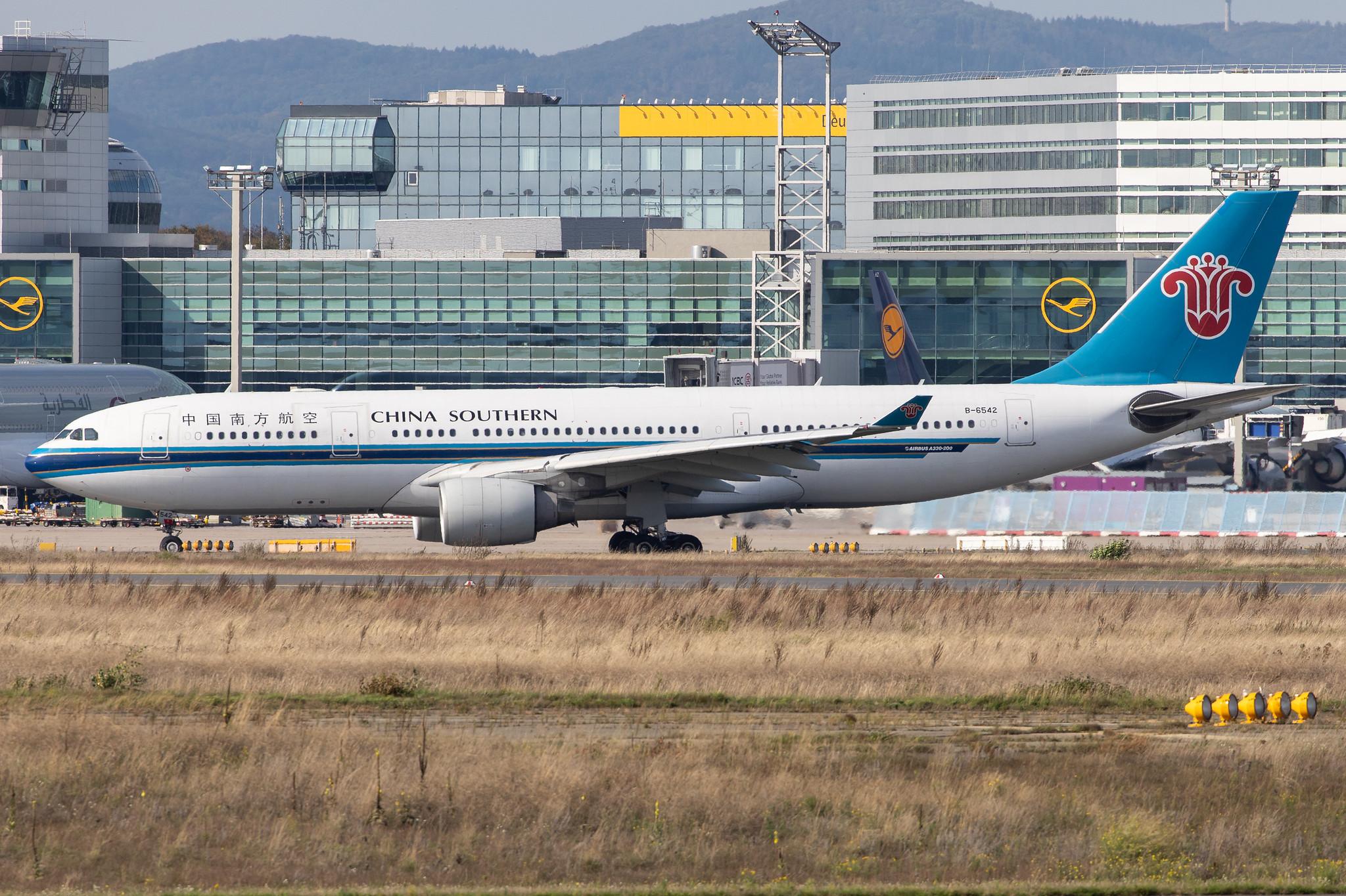 Frankfurt Airport: China Southern Airlines (CZ / CSN) |  Airbus A330-223 A332 | B-6542 | MSN 1297