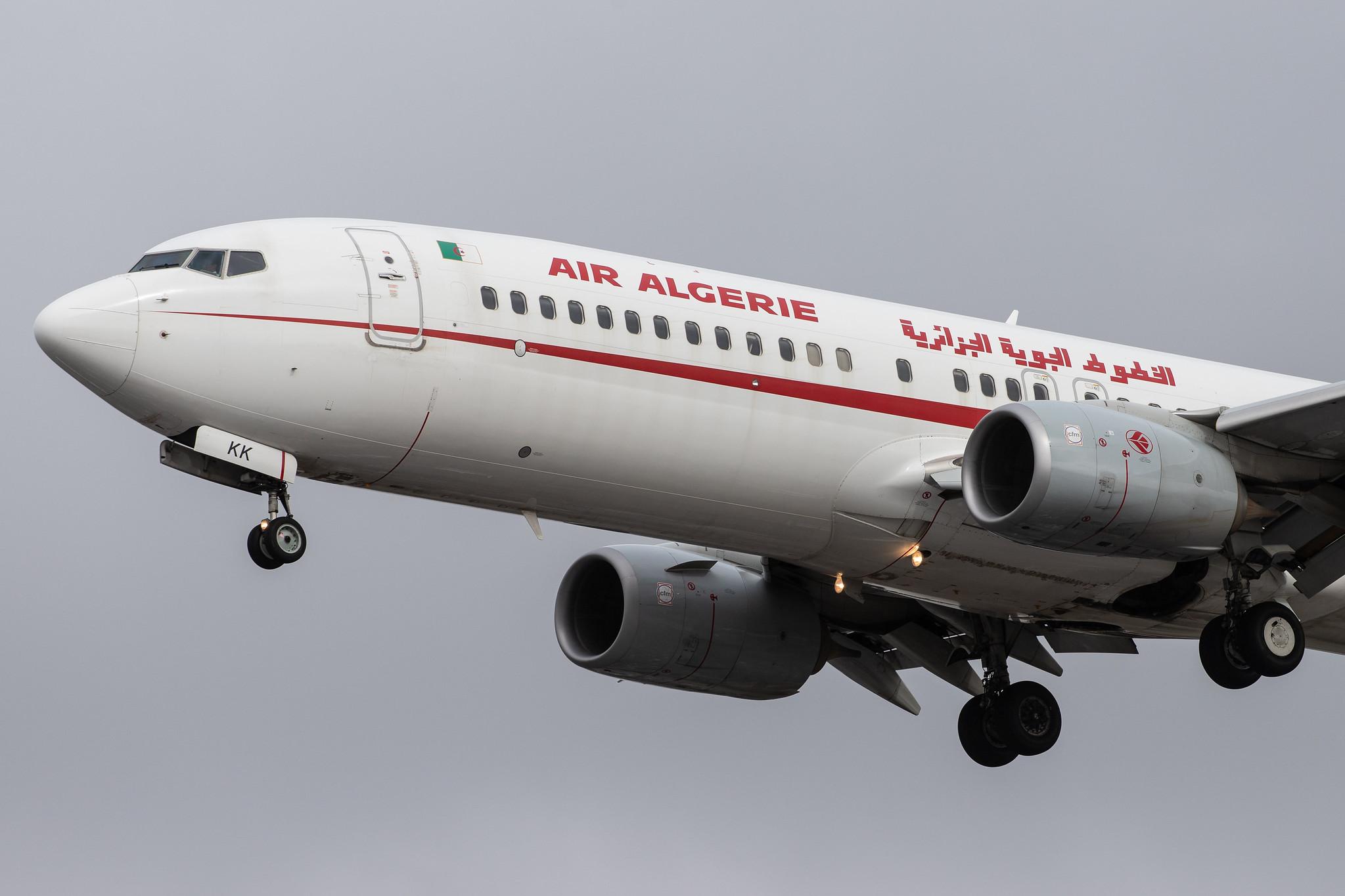London Heathrow Airport: Air Algerie (AH / DAH) |  Boeing 737-8D6 B738 | 7T-VKK | MSN 60747