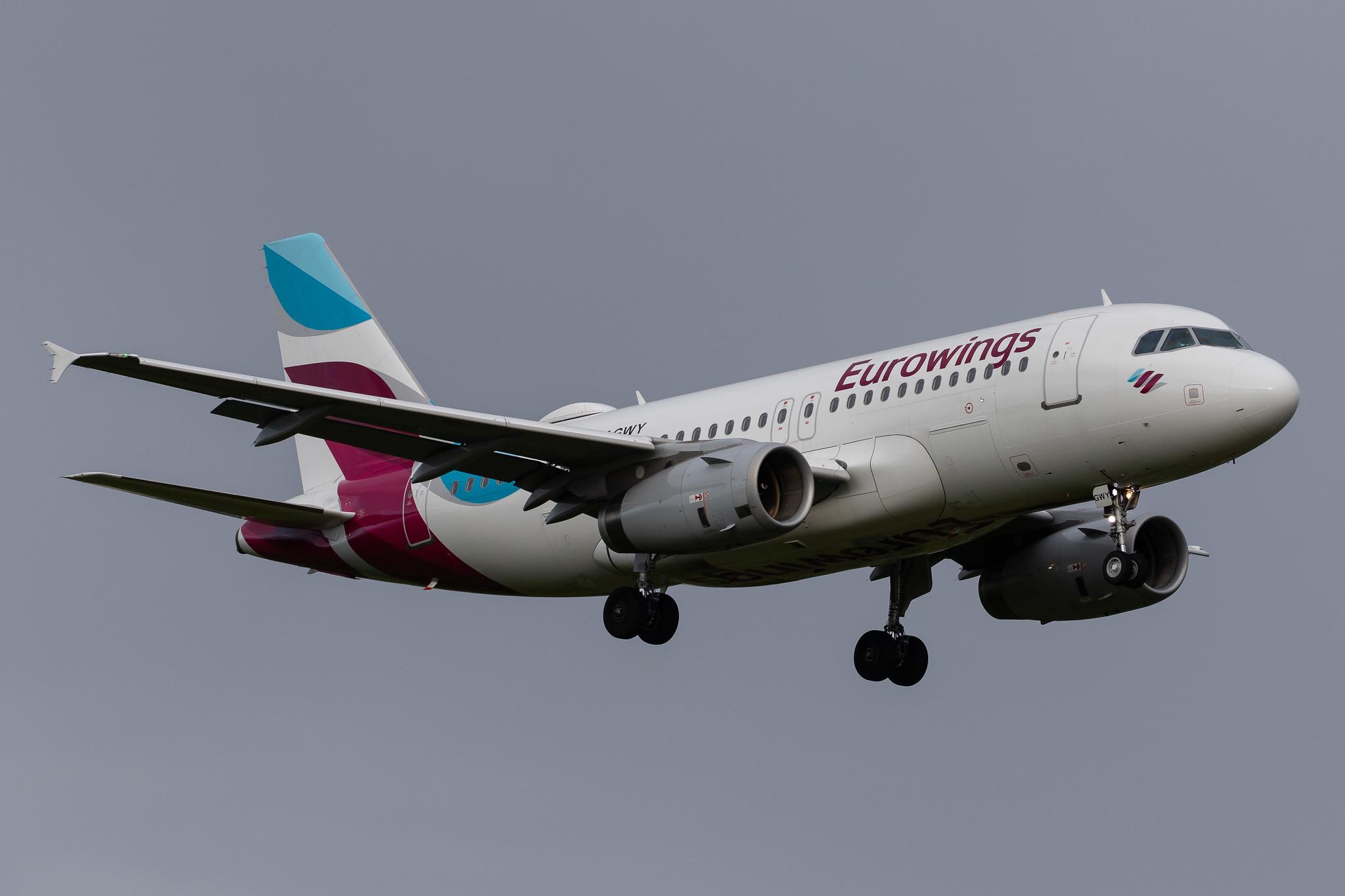 Hamburg Airport: Eurowings (EW / EWG) |  Airbus A319-132 A319 | D-AGWY | MSN 5941
