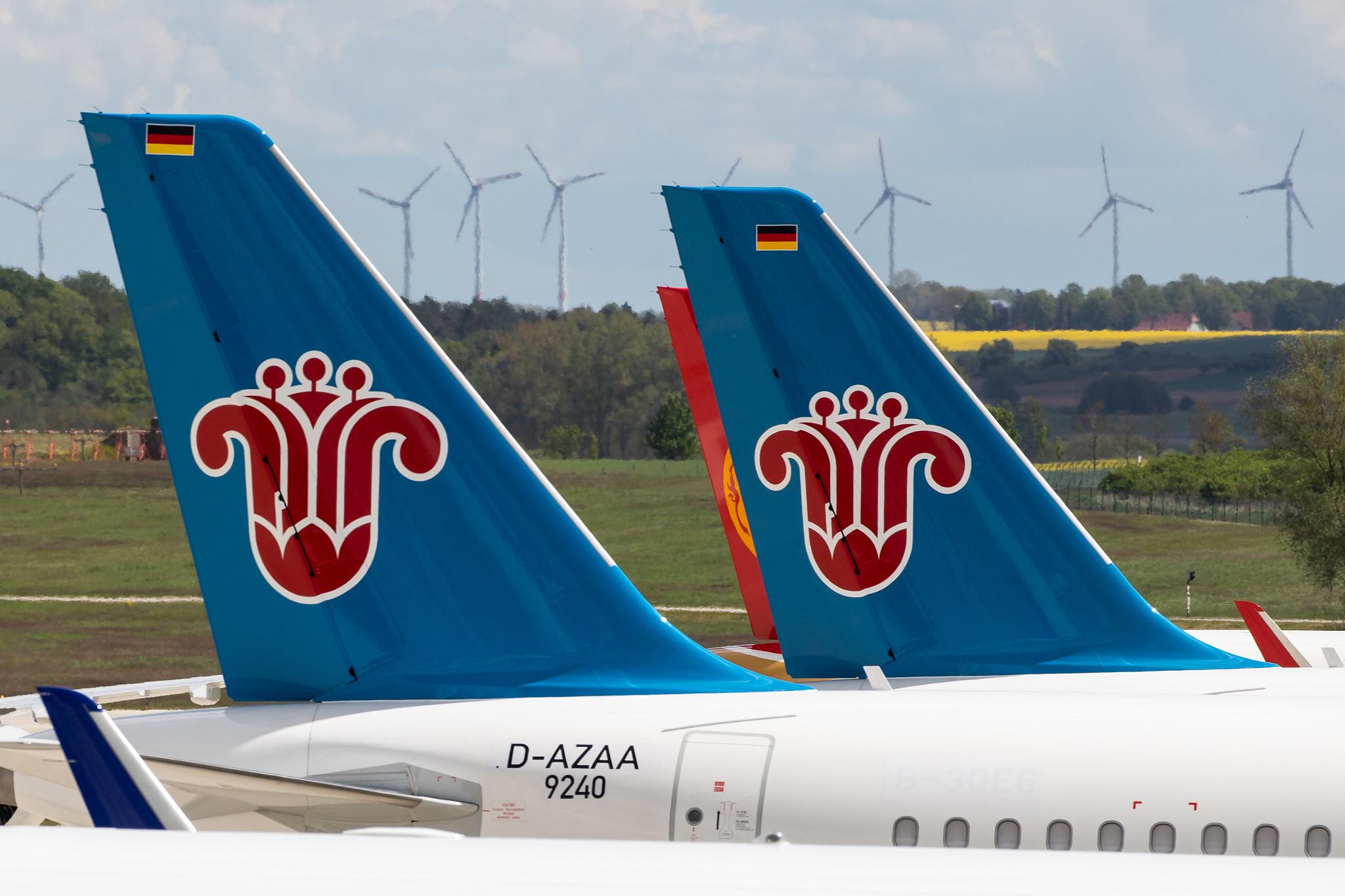 Flughafen Rostock-Laage: Flughafen Rostock-Laage: China Southern Airlines (CZ/ CSN) |  Airbus A321-253NX A21N | D-AVXW | MSN 9288
