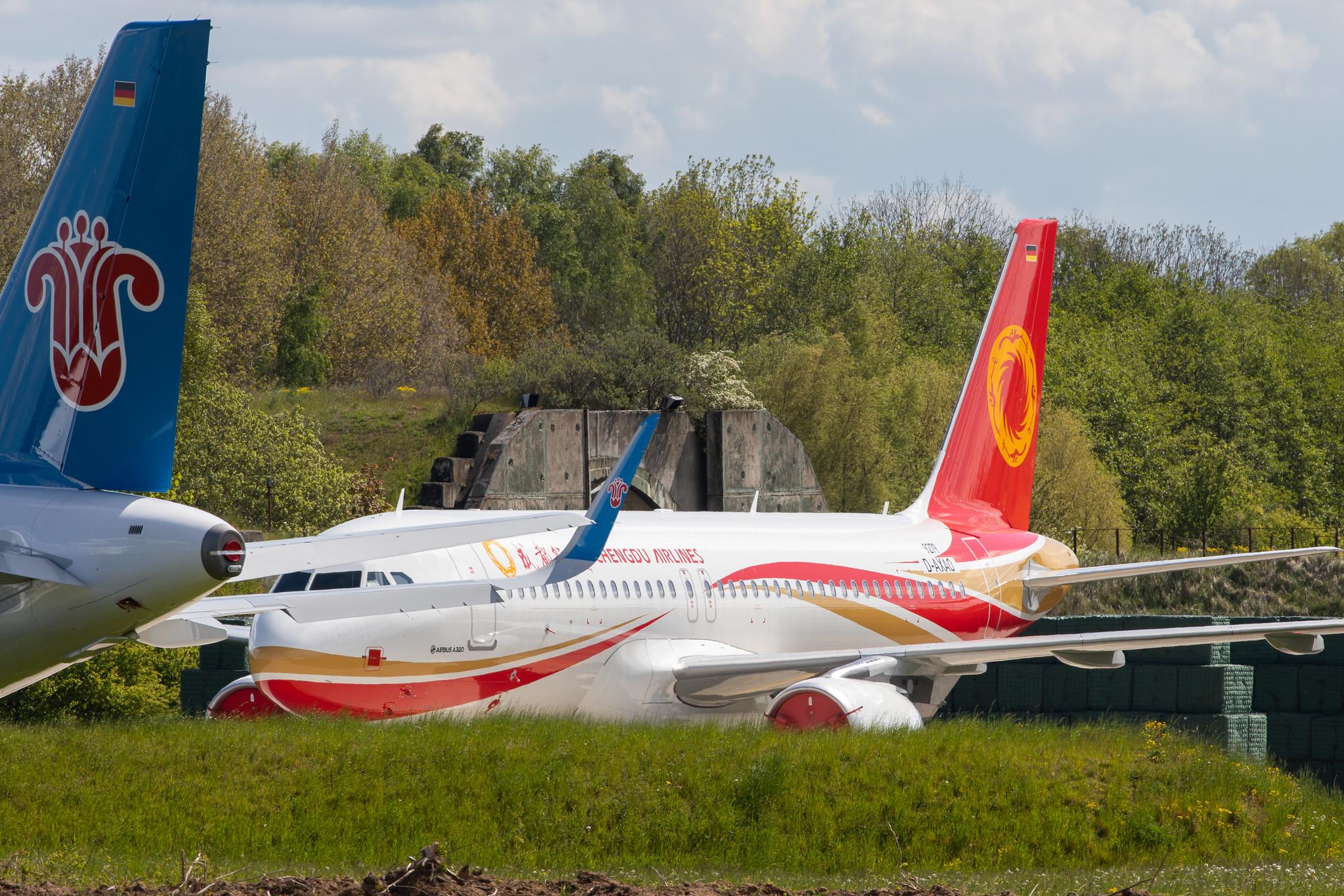 Flughafen Rostock-Laage: Chengdu Airlines (EU / UEA) | Airbus A320-214(WL) A320 | D-AXAO | MSN 9279