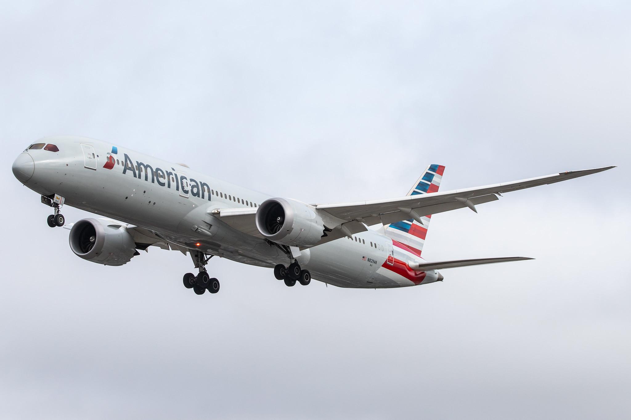 London Heathrow Airport: American Airlines (AA / AAL) |  Boeing 787-9 Dreamliner B789 | N829AN | MSN 40651