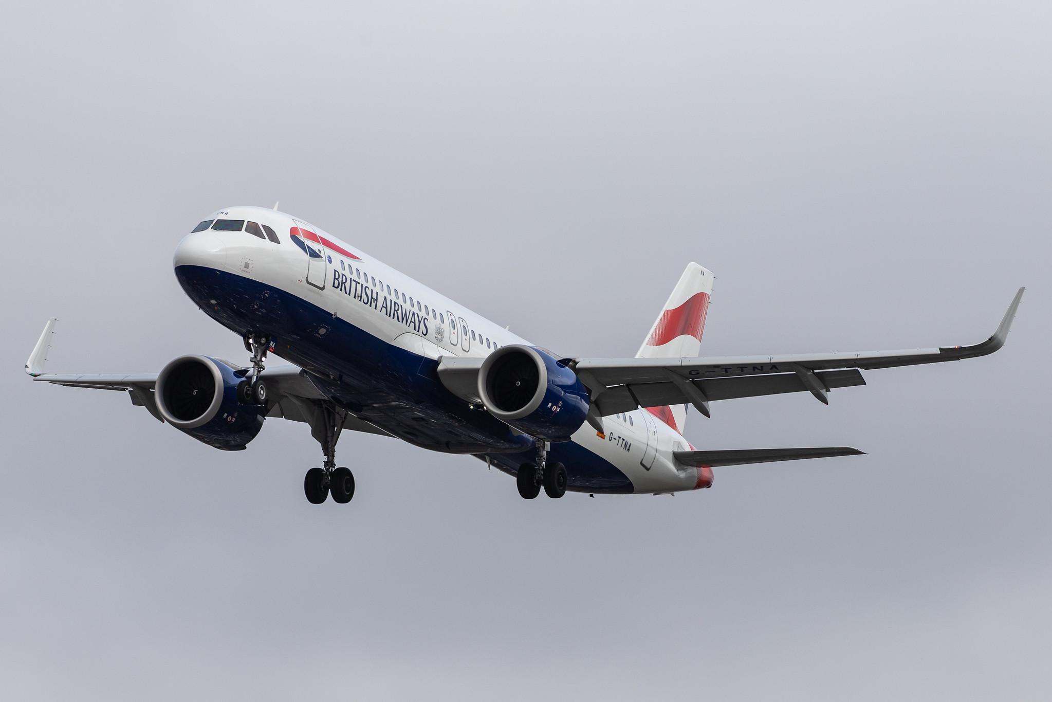 London Heathrow Airport: British Airways (BA / BAW) |  Airbus A320-251N A20N | G-TTNA | MSN 8108