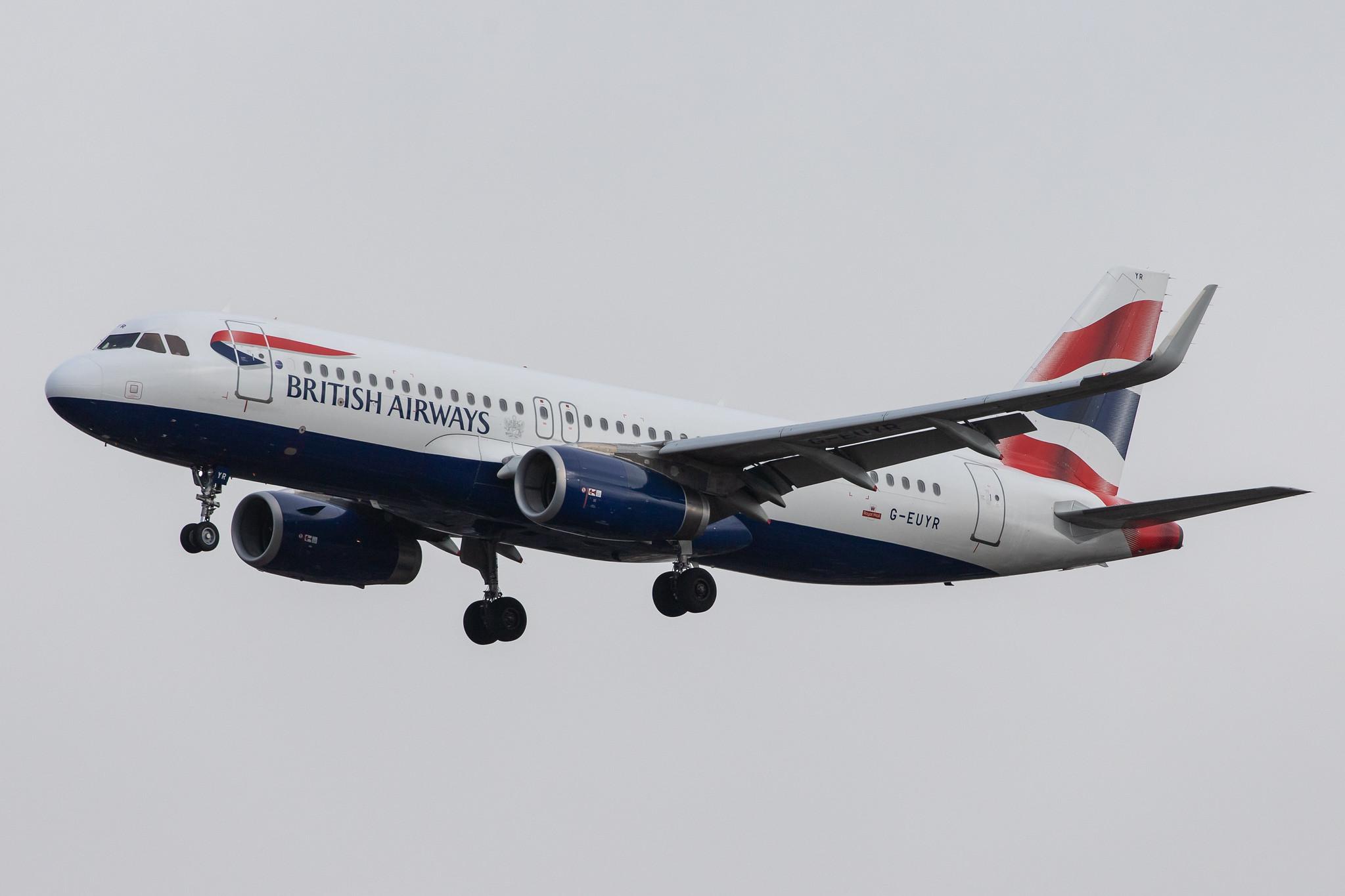 London Heathrow Airport: British Airways (BA / BAW) |  Airbus A320-232 A320 | G-EUYR | MSN 5856
