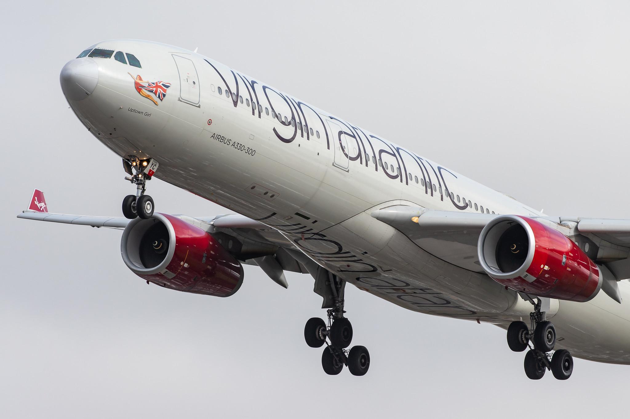 London Heathrow Airport: Virgin Atlantic (VS / VIR) |  Airbus A330-343 A333 | G-VNYC | MSN 1315