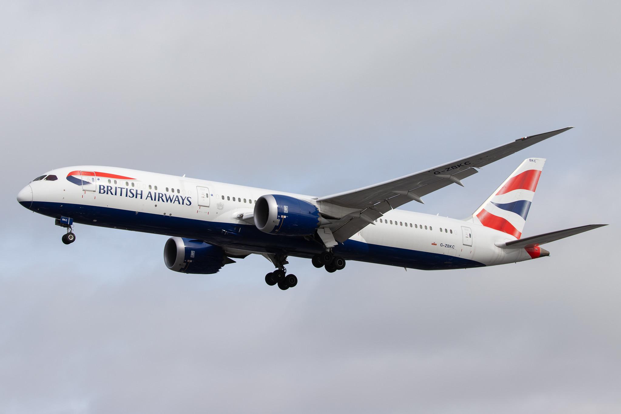 London Heathrow Airport: British Airways (BA / BAW) |  Boeing 787-9 Dreamliner B789 | G-ZBKC | MSN 38621