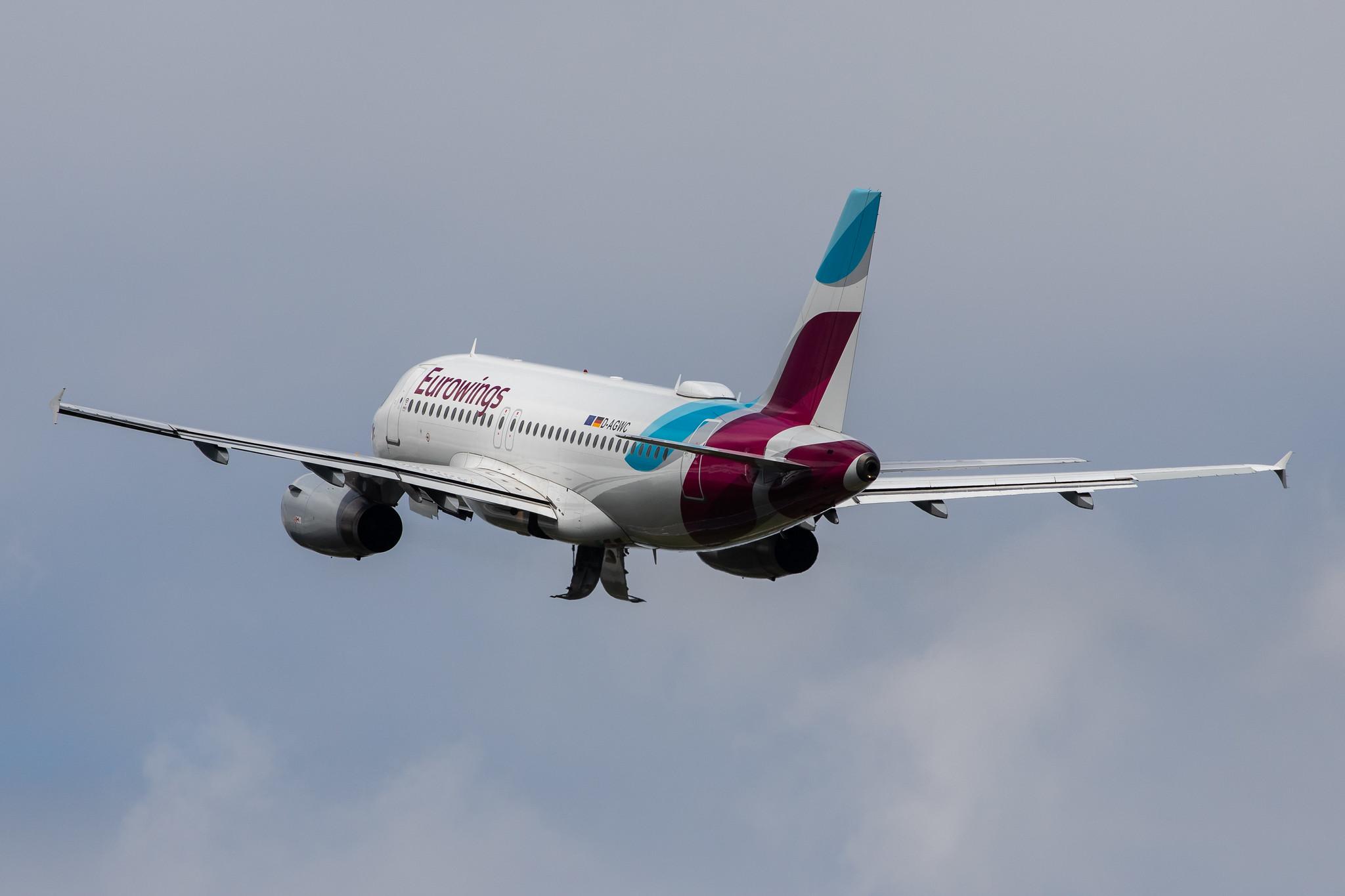 Hamburg Airport: Eurowings (EW / EWG) |  Airbus A319-132 A319 | D-AGWC | MSN 2976