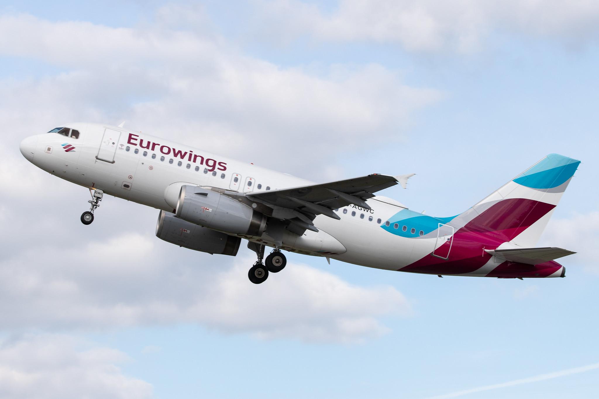 Hamburg Airport: Eurowings (EW / EWG) |  Airbus A319-132 A319 | D-AGWC | MSN 2976