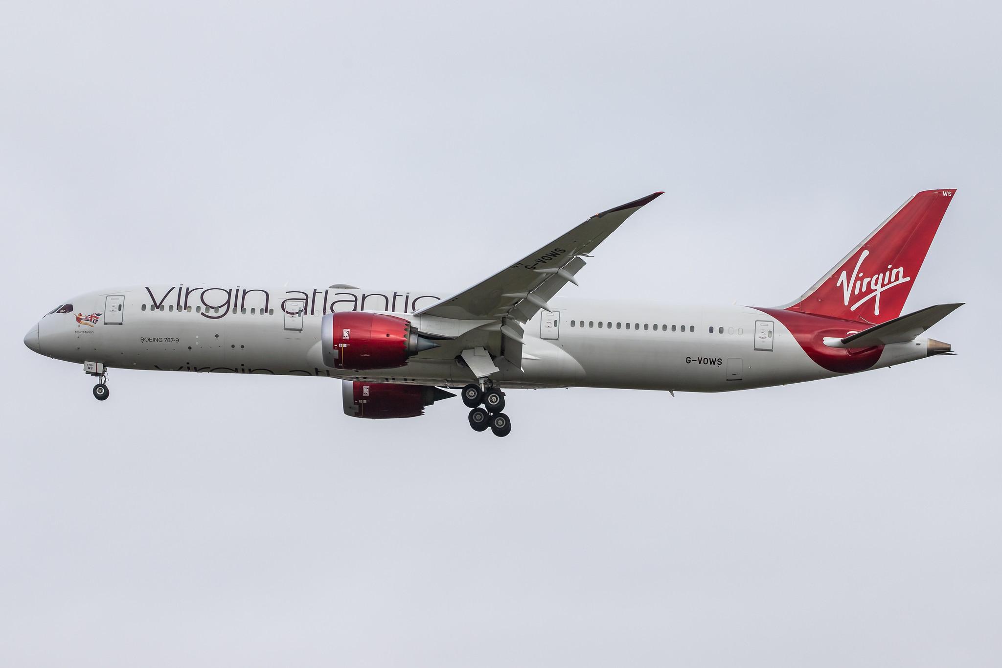 London Heathrow Airport: Virgin Atlantic (VS / VIR) |  Boeing 787-9 Dreamliner B789 | G-VOWS | MSN 37974