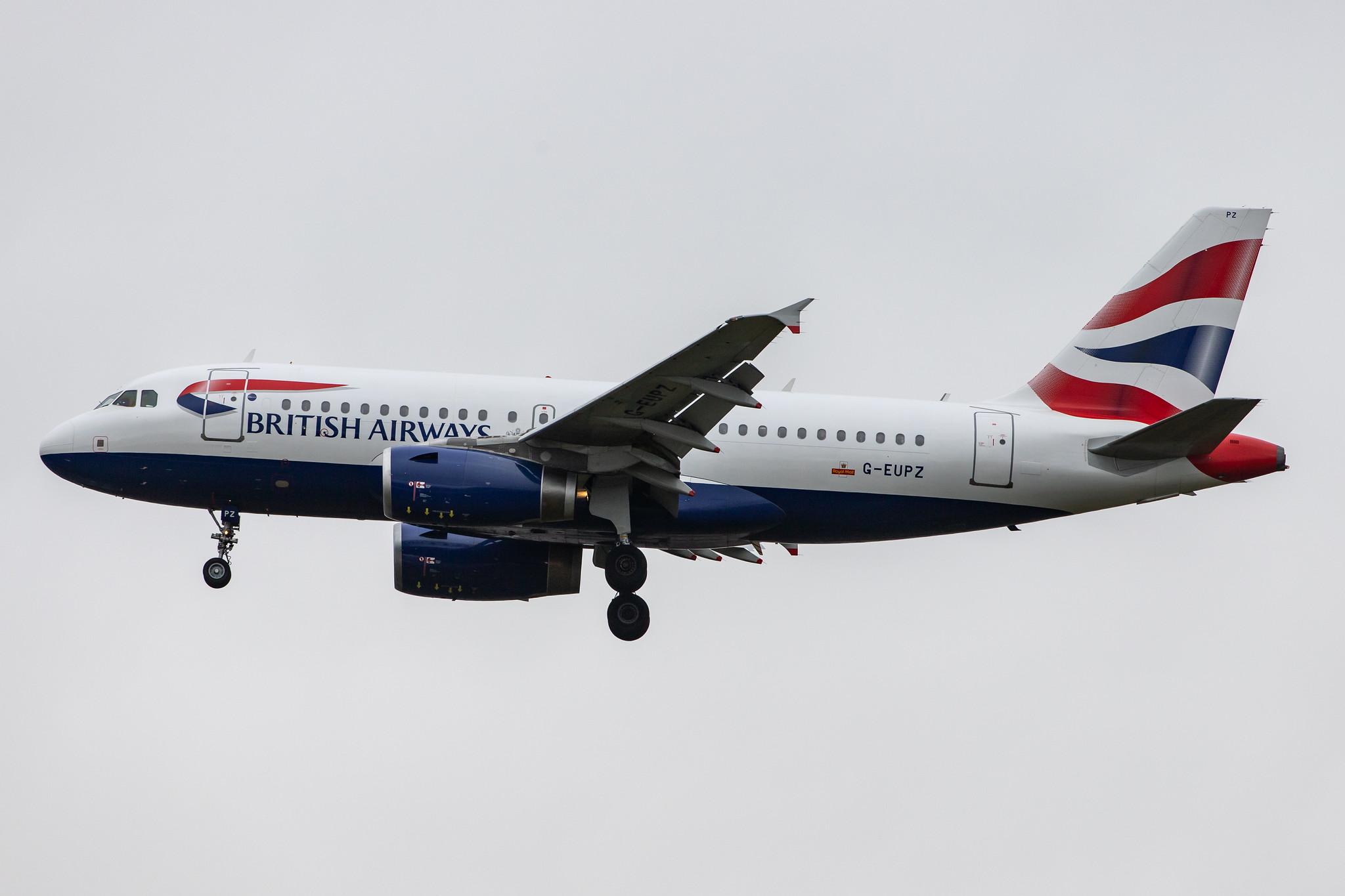 London Heathrow Airport: British Airways (BA / BAW) |  Airbus A319-131 A319 | G-EUPZ | MSN 1510