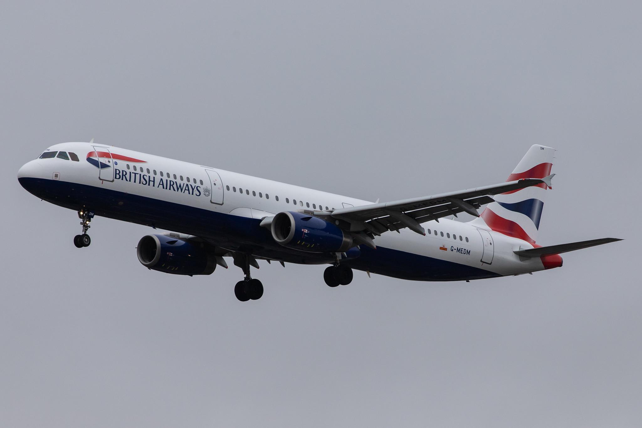 London Heathrow Airport: British Airways (BA / BAW) |  Airbus A321-231 A321 | G-MEDM | MSN 2799