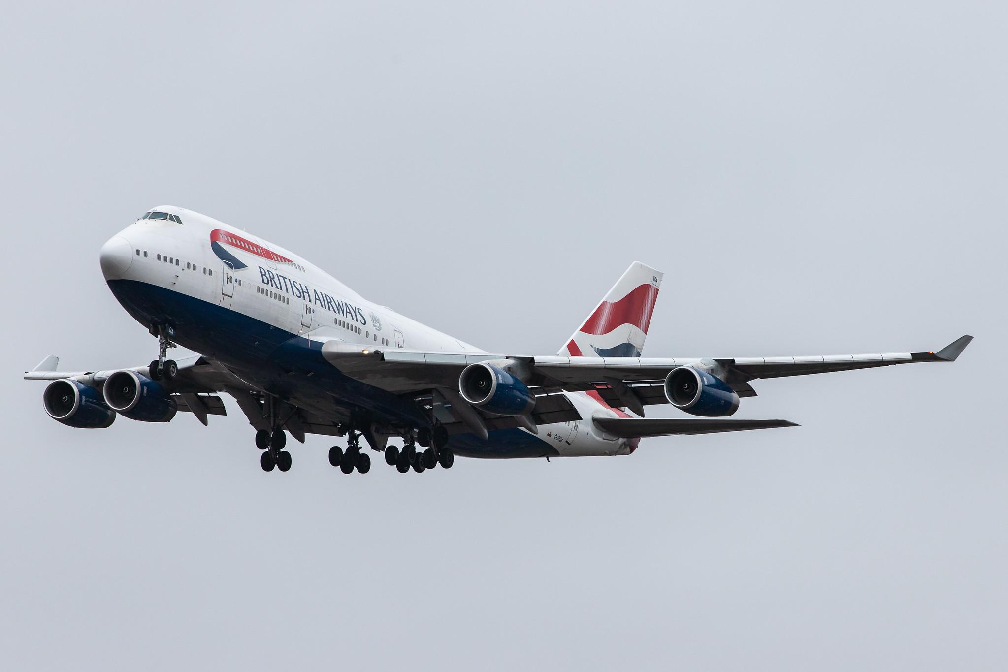 London Heathrow Airport: British Airways (BA / BAW) |  Boeing 747-436 B744 | G-BYGA | MSN 28855