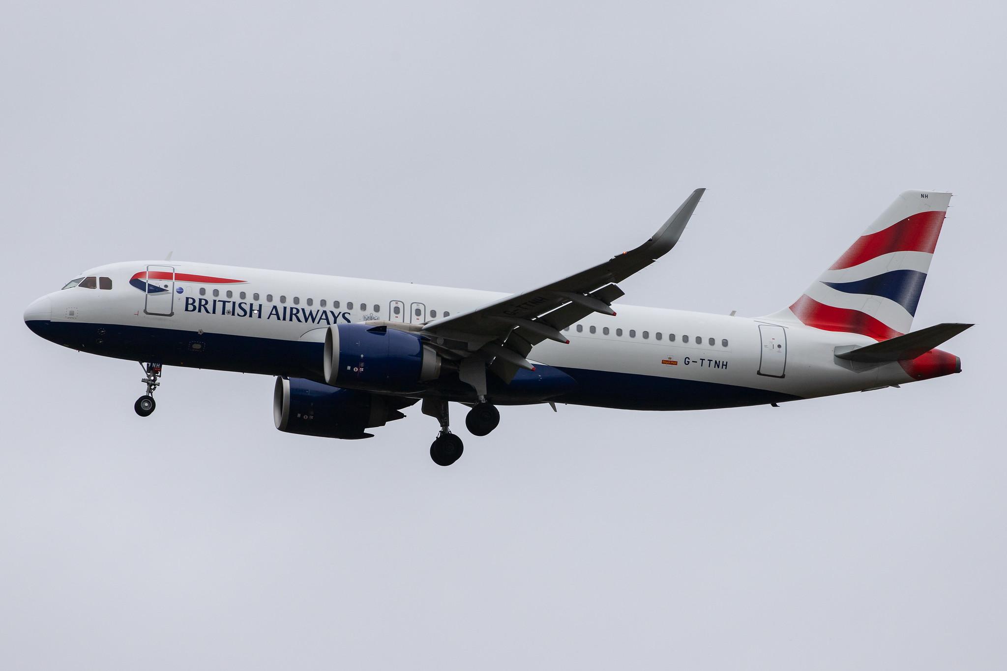 London Heathrow Airport: British Airways (BA / BAW) |  Airbus A320-251N A20N | G-TTNH | MSN 8489