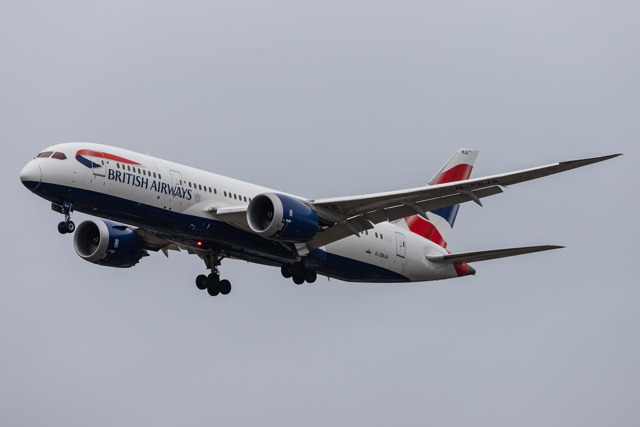 London Heathrow Airport: British Airways (BA / BAW) |  Boeing 787-8 Dreamliner B788 | G-ZBJA | MSN 38609