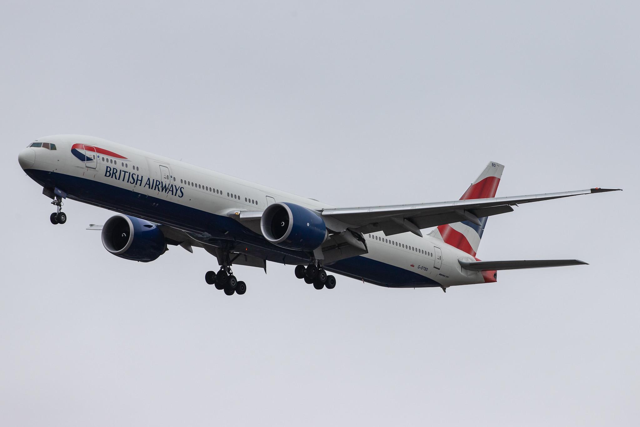 London Heathrow Airport: British Airways (BA / BAW) |  Boeing 777-36N(ER) B77W | G-STBD | MSN 38695