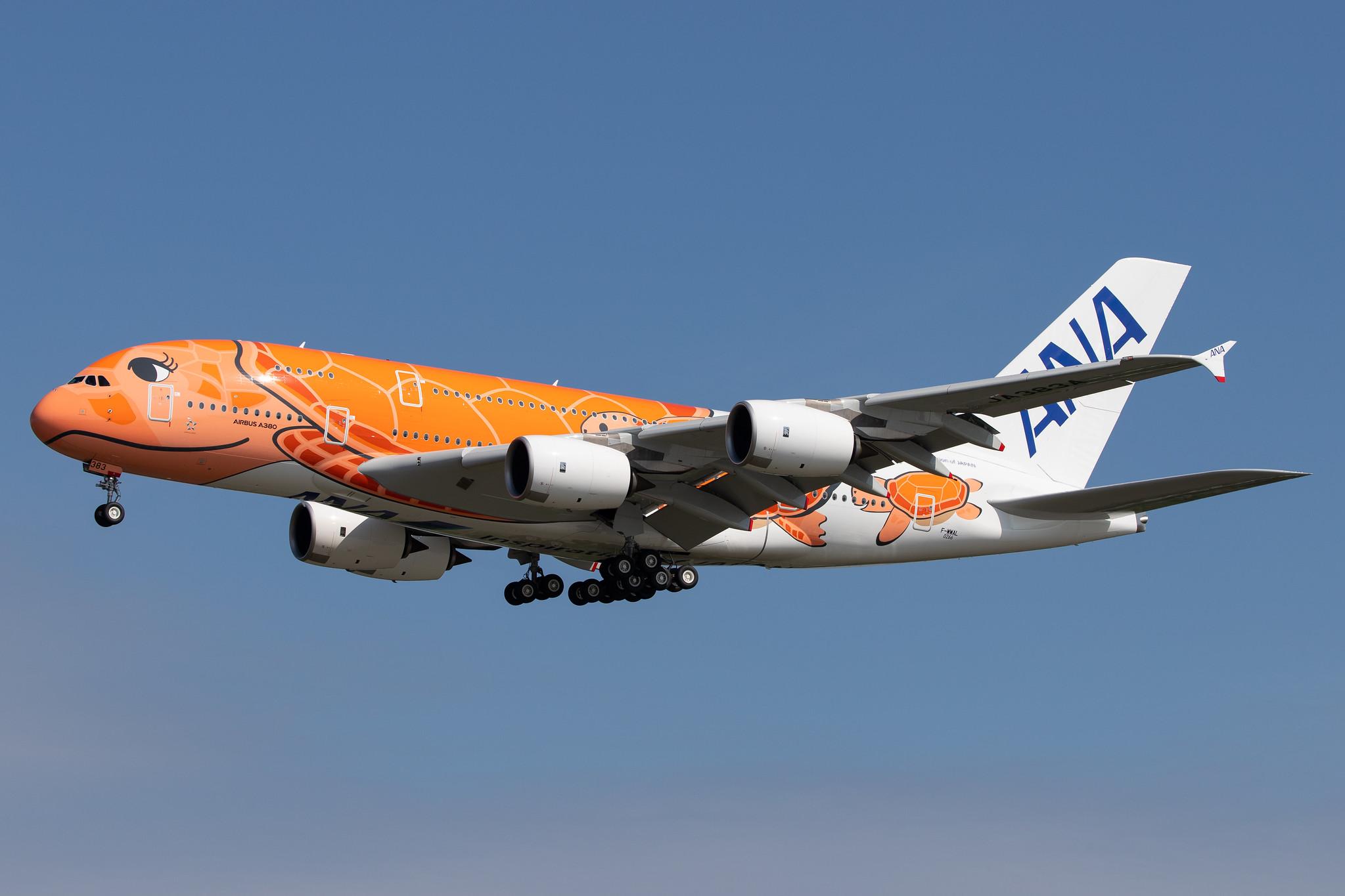 Hamburg Finkenwerder: All Nippon Airways (NH / ANA) | Airbus A380-841 A388 | F-WWAL | MSN 266 | Future: JA383A