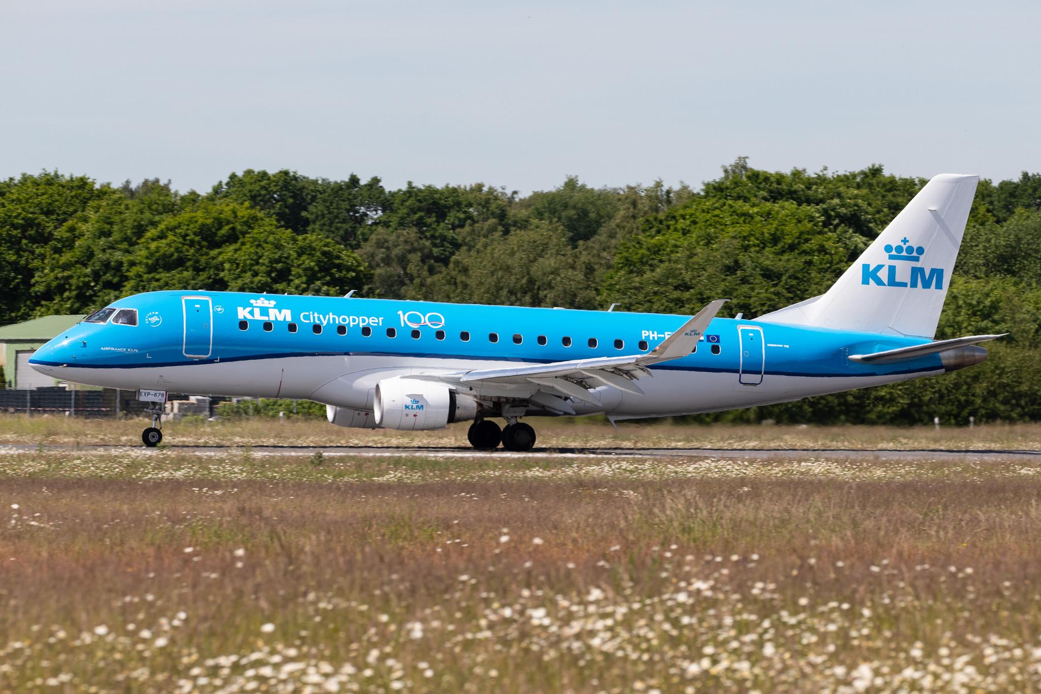 Hamburg Airport: KLM (KL / KLM) | Operator: KLM Cityhopper |  Embraer E175STD E75L | PH-EXP | MSN 17000678