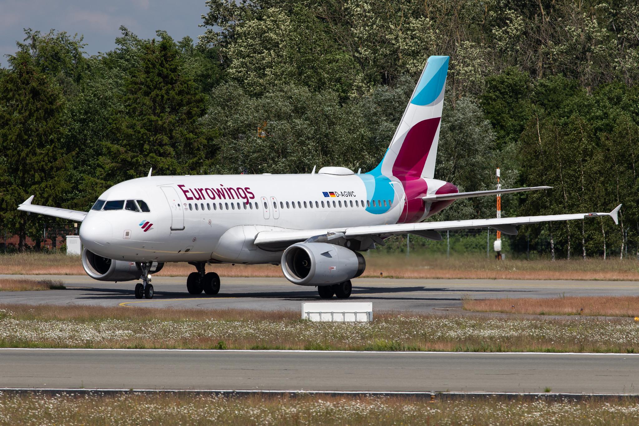 Hamburg Airport: Eurowings (EW / EWG) |  Airbus A319-132 A319 | D-AGWC | MSN 2976