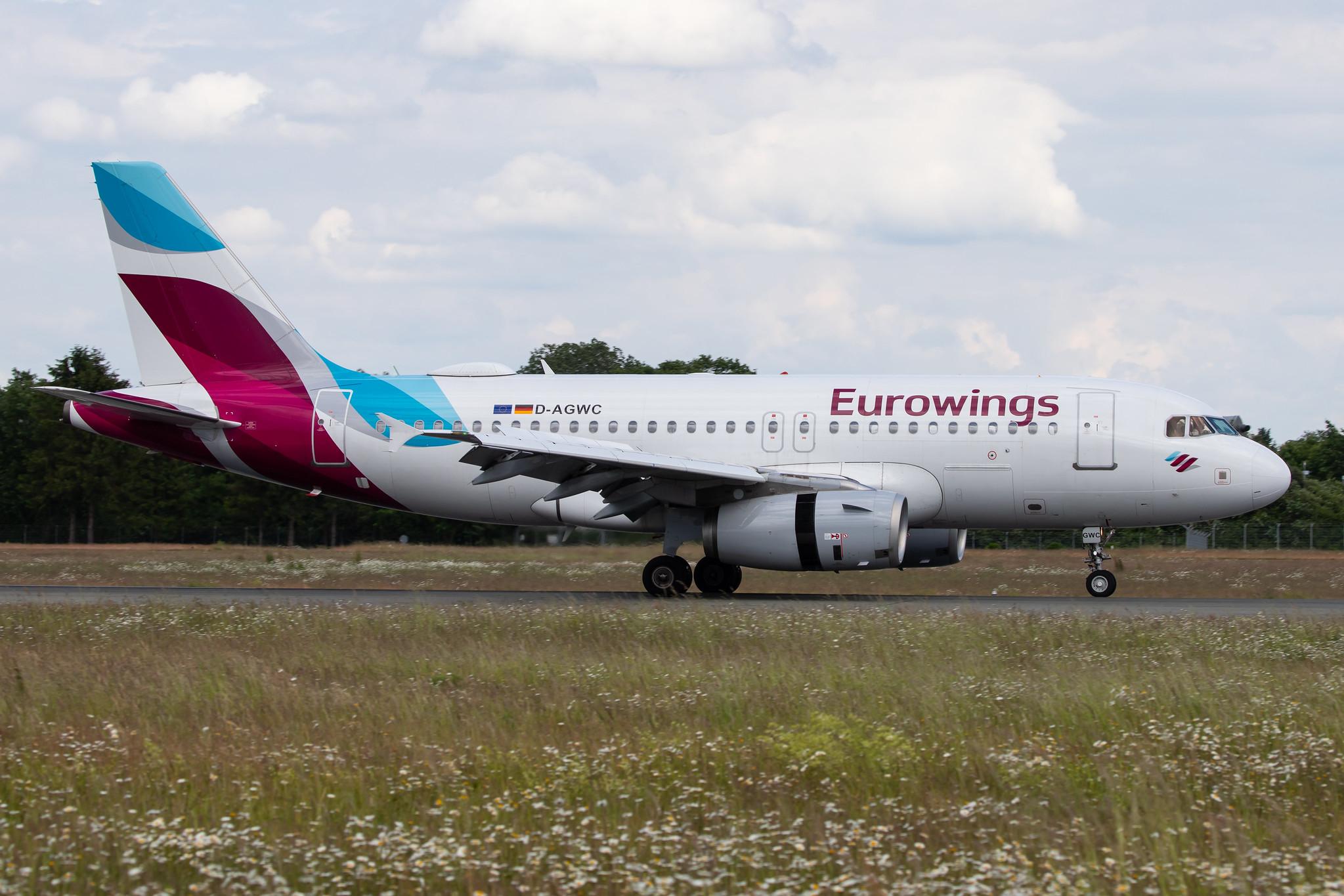 Hamburg Airport: Eurowings (EW / EWG) |  Airbus A319-132 A319 | D-AGWC | MSN 2976