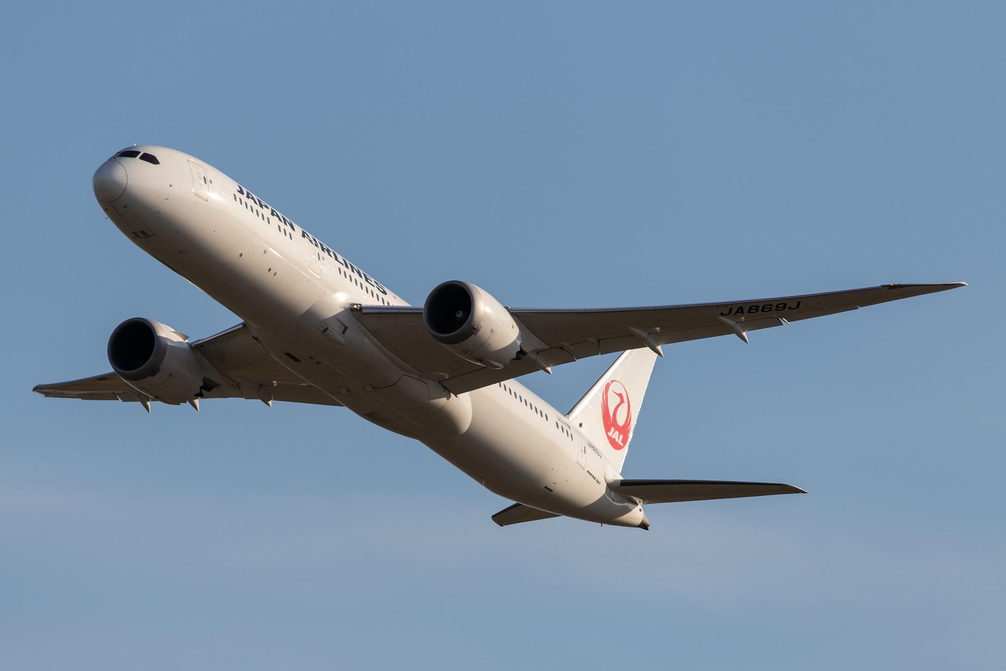 Frankfurt Airport: Japan Airlines (JL / JAL) |  Boeing 787-9 Dreamliner B789 | JA869J | MSN 35424