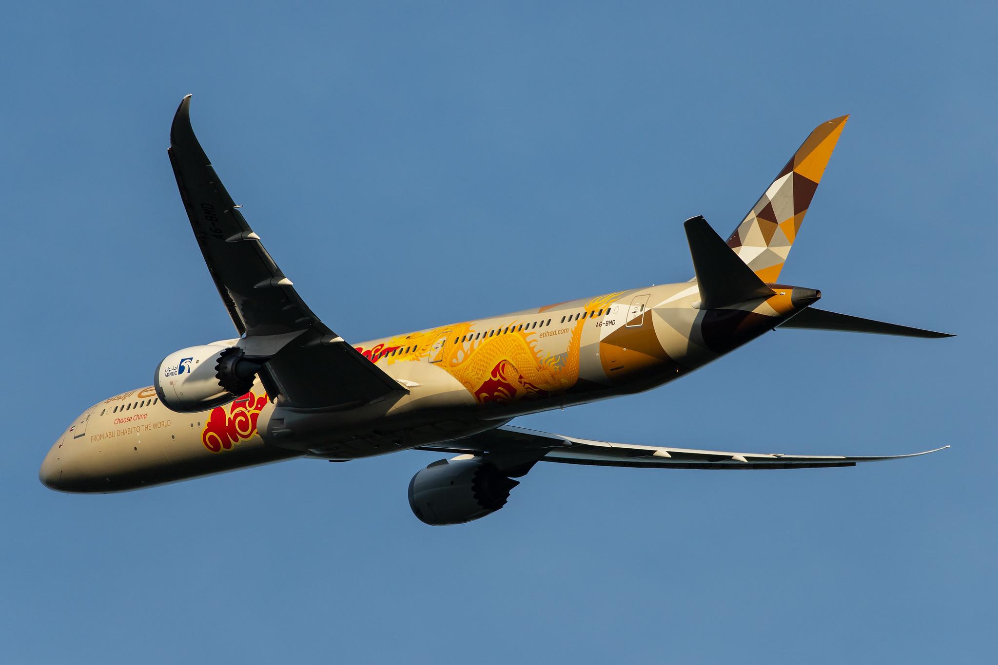 Frankfurt Airport: Etihad (EY / ETD) |  Livery: ADNOC-Choose China Livery | Operator: Etihad Airways |  Boeing 787-10 Dreamliner B78X | A6-BMD | MSN 60758