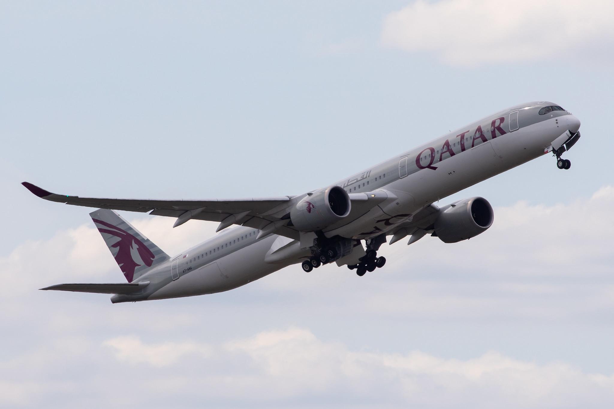 Frankfurt Airport: Qatar Airways (QR / QTR) |  Airbus A350-1041 A35K | A7-ANG | MSN 215