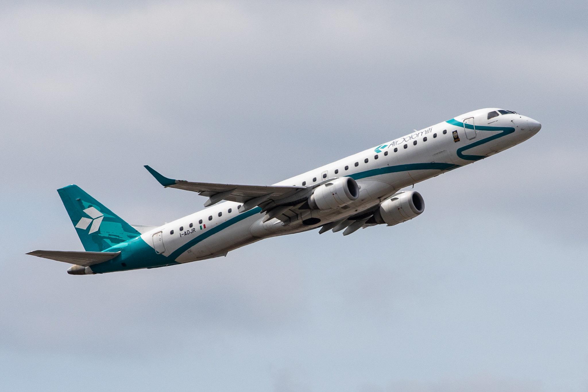 Frankfurt Airport: Air Dolomiti (EN / DLA) |  Embraer E195LR E195 | I-ADJR | MSN 19000595