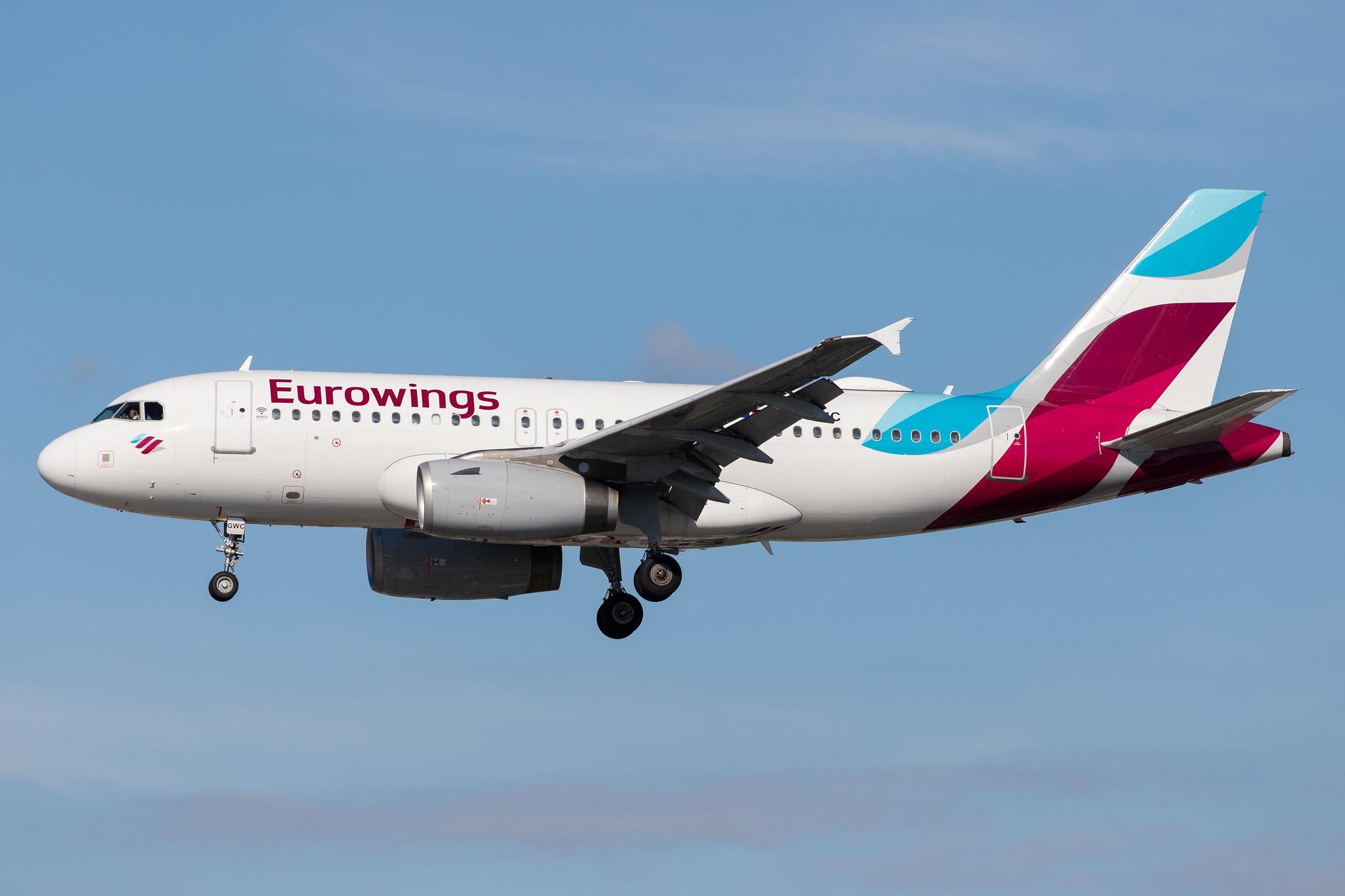 Hamburg Airport: Eurowings (EW / EWG) |  Airbus A319-132 A319 | D-AGWC | MSN 2976