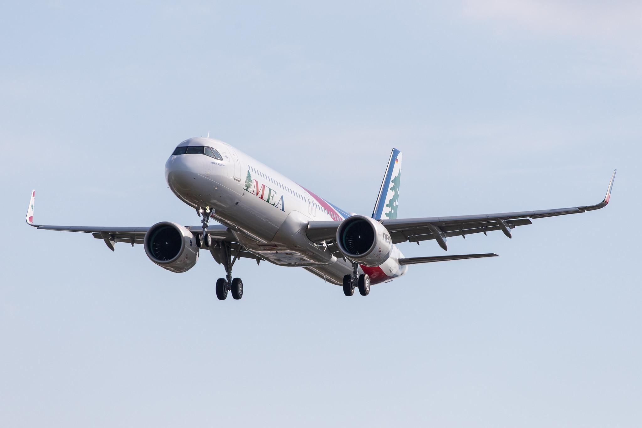 Hamburg Airport: MEA - Middle East Airlines  (ME / MEA) |   Airbus A321-271NX A21N | D-AVXK (T7-ME1) | MSN 9427