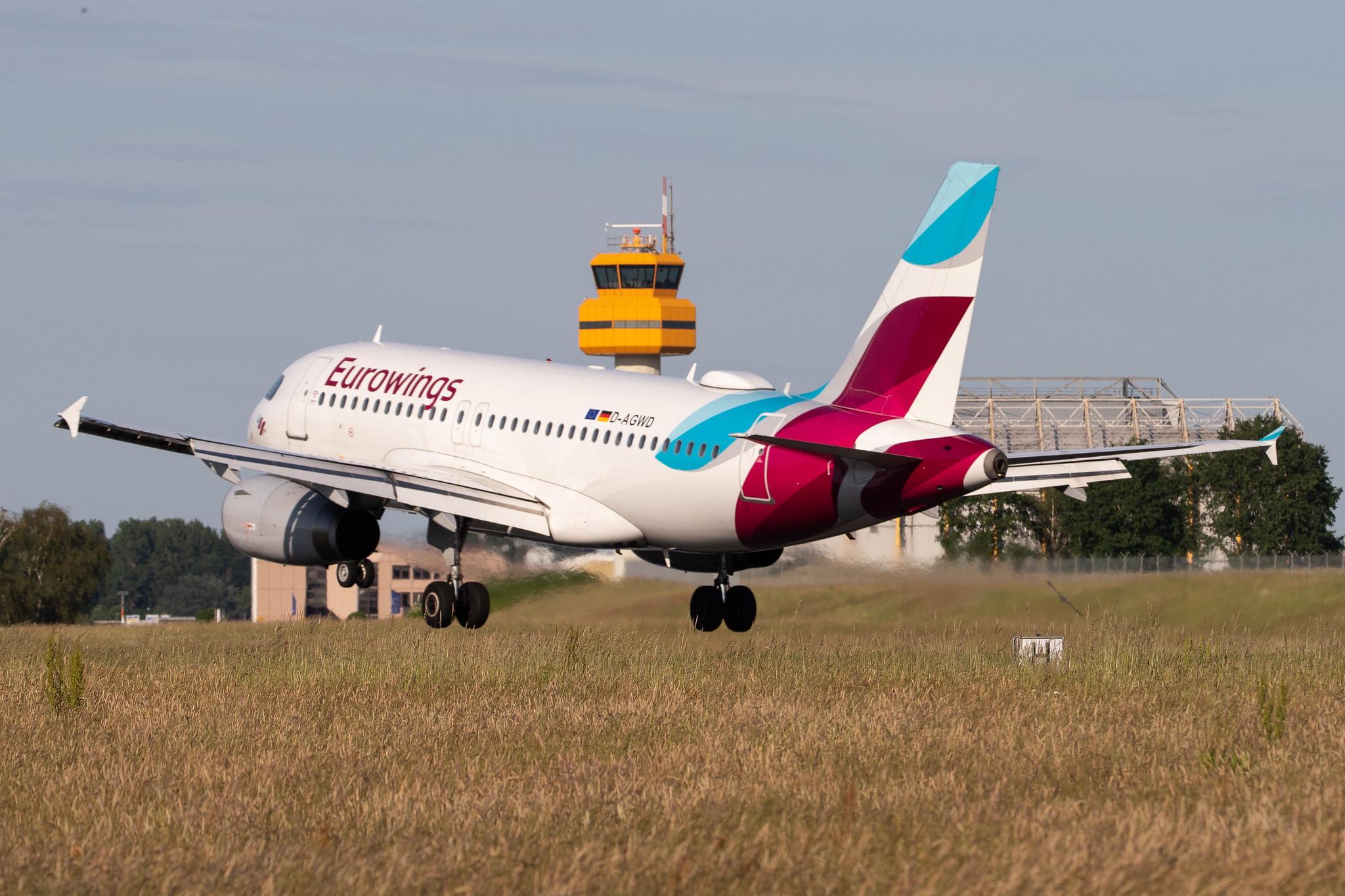 Hamburg Airport: Eurowings (EW / EWG) |  Airbus A319-132 A319 | D-AGWD | MSN 3011