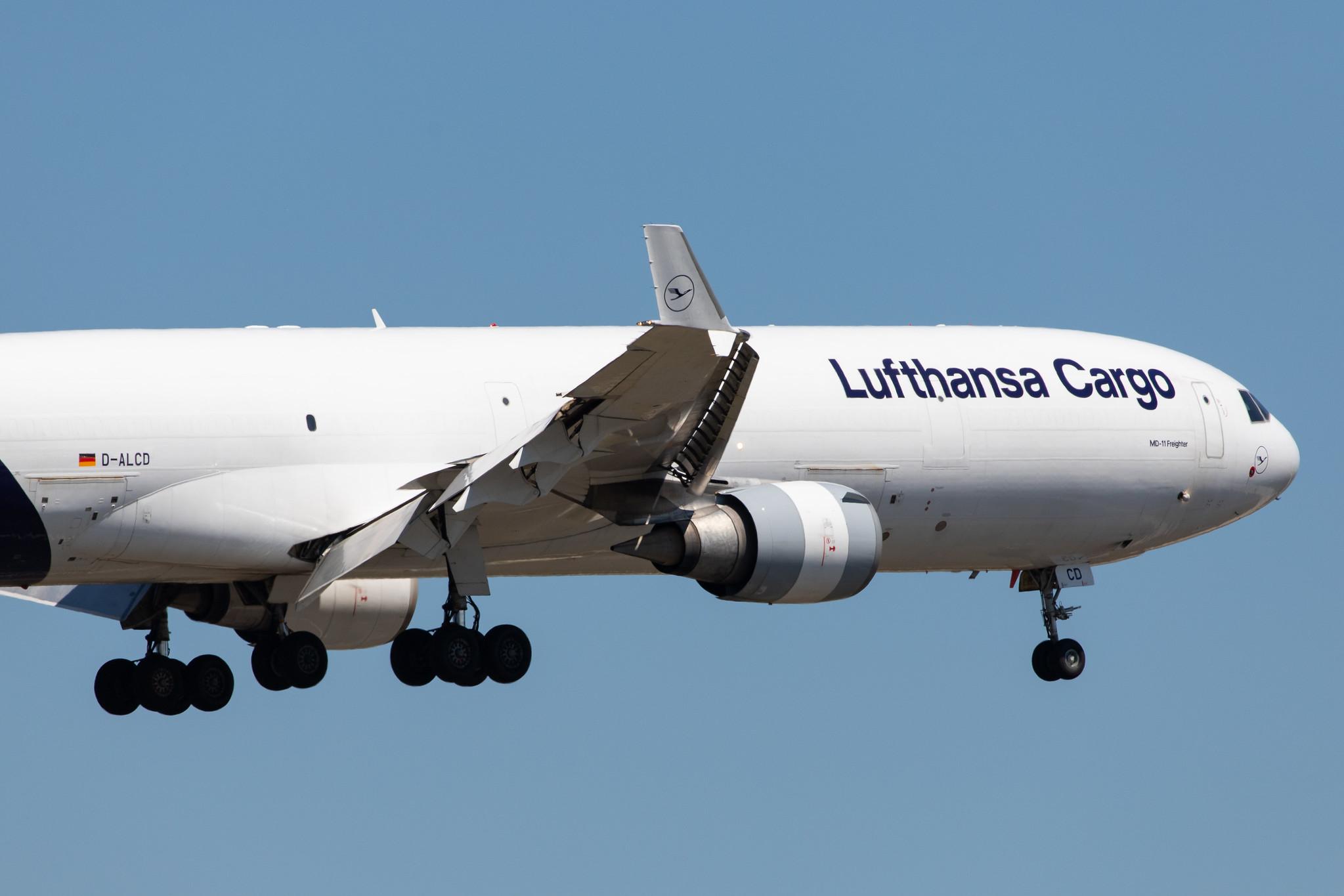 Frankfurt Airport: Lufthansa Cargo (/ GEC) |  McDonnell Douglas MD-11F MD11 | D-ALCD | MSN 48784
