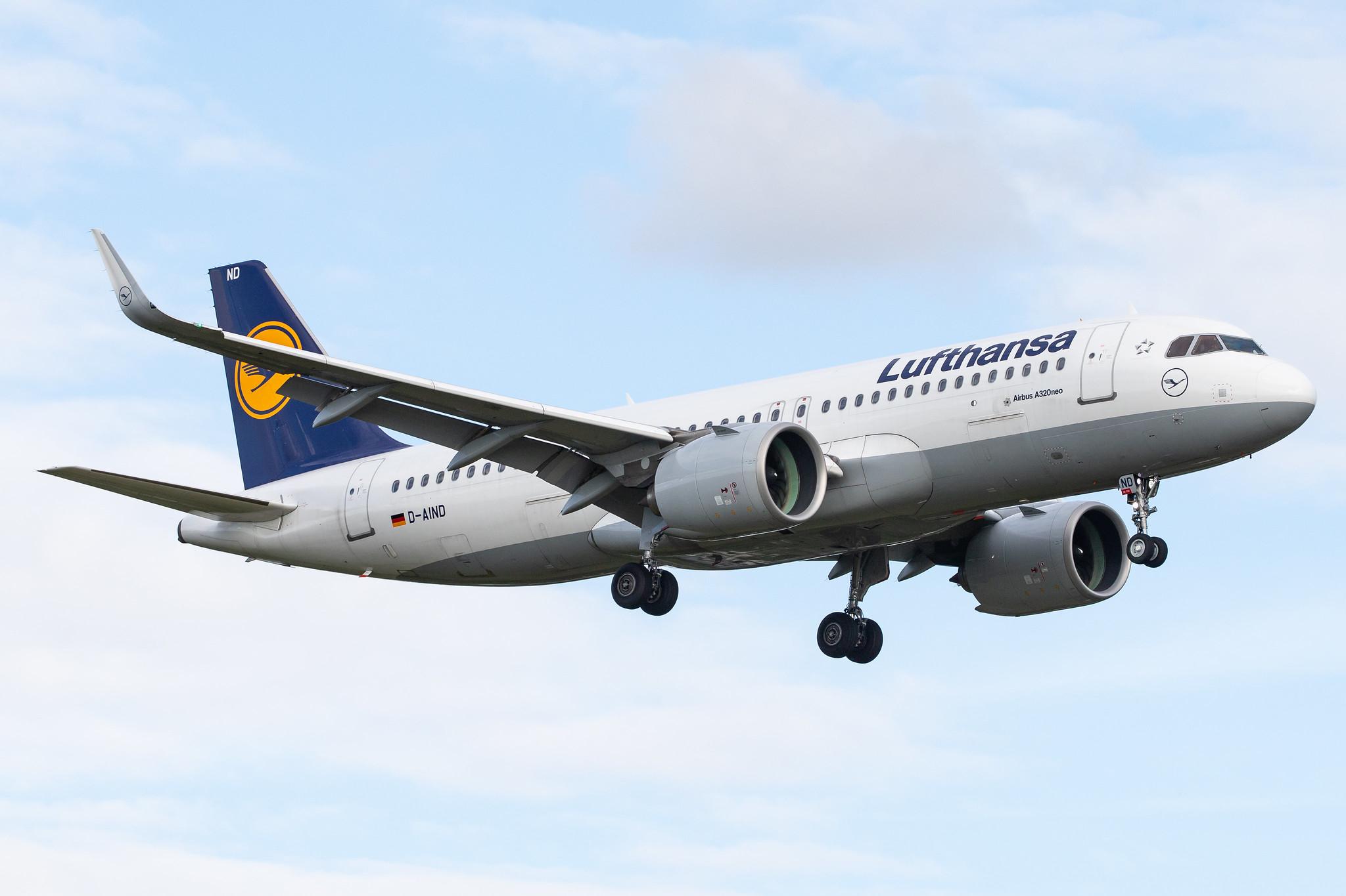 Hamburg Airport: Lufthansa (LH / DLH) |  Airbus A320-271N A20N | D-AIND | MSN 7078