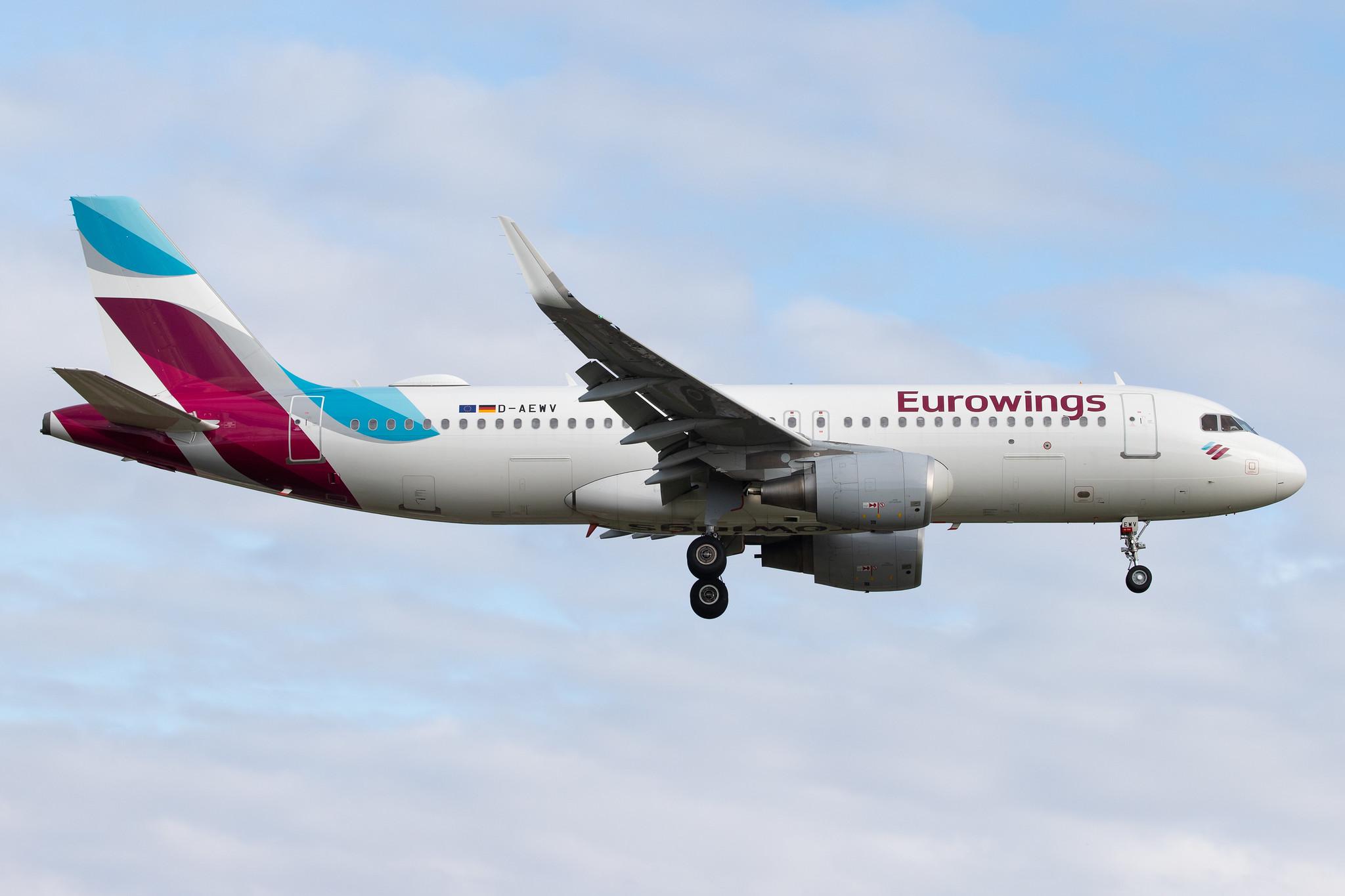 Hamburg Airport: Eurowings (EW / EWG) |  Airbus A320-214 A320 | D-AEWV | MSN 7545