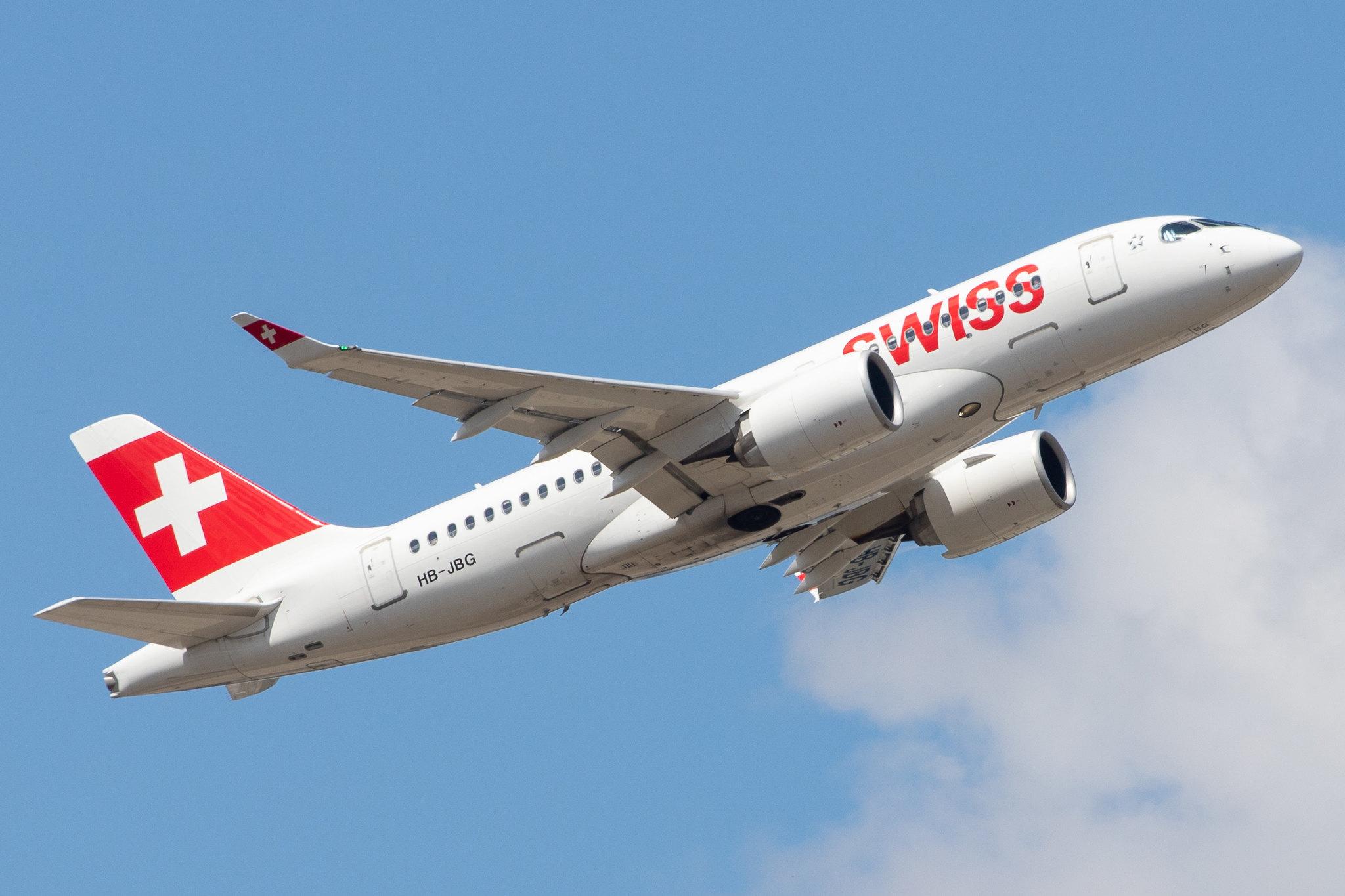 Frankfurt Airport: Swiss (LX / SWR) |  Airbus A220-100 BCS1 | HB-JBG | MSN 50016