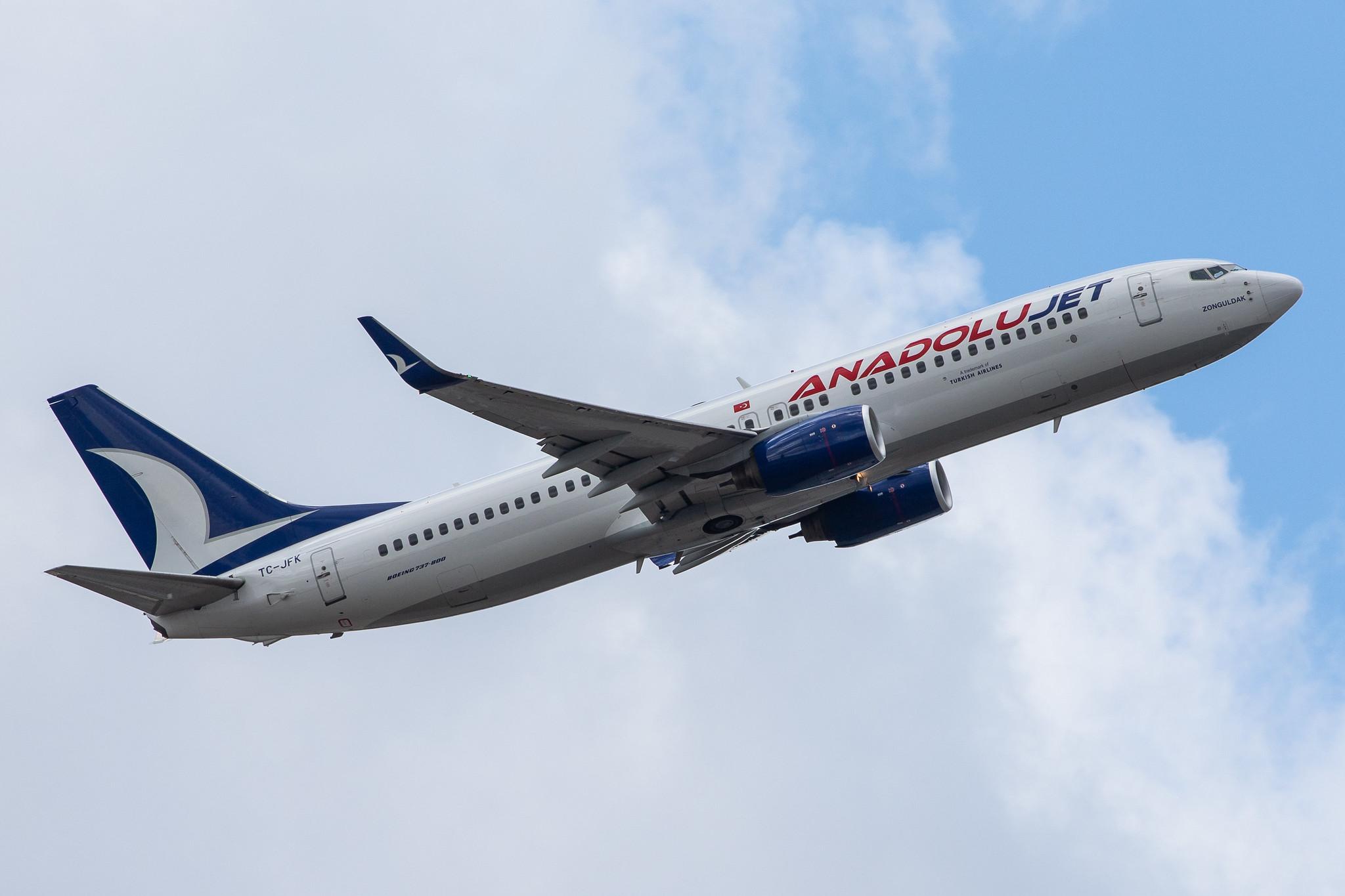 Frankfurt Airport: AnadoluJet (TK / THY) | Operator: Turkish Airlines |  Boeing 737-8F2 B738 | TC-JFK | MSN 29773