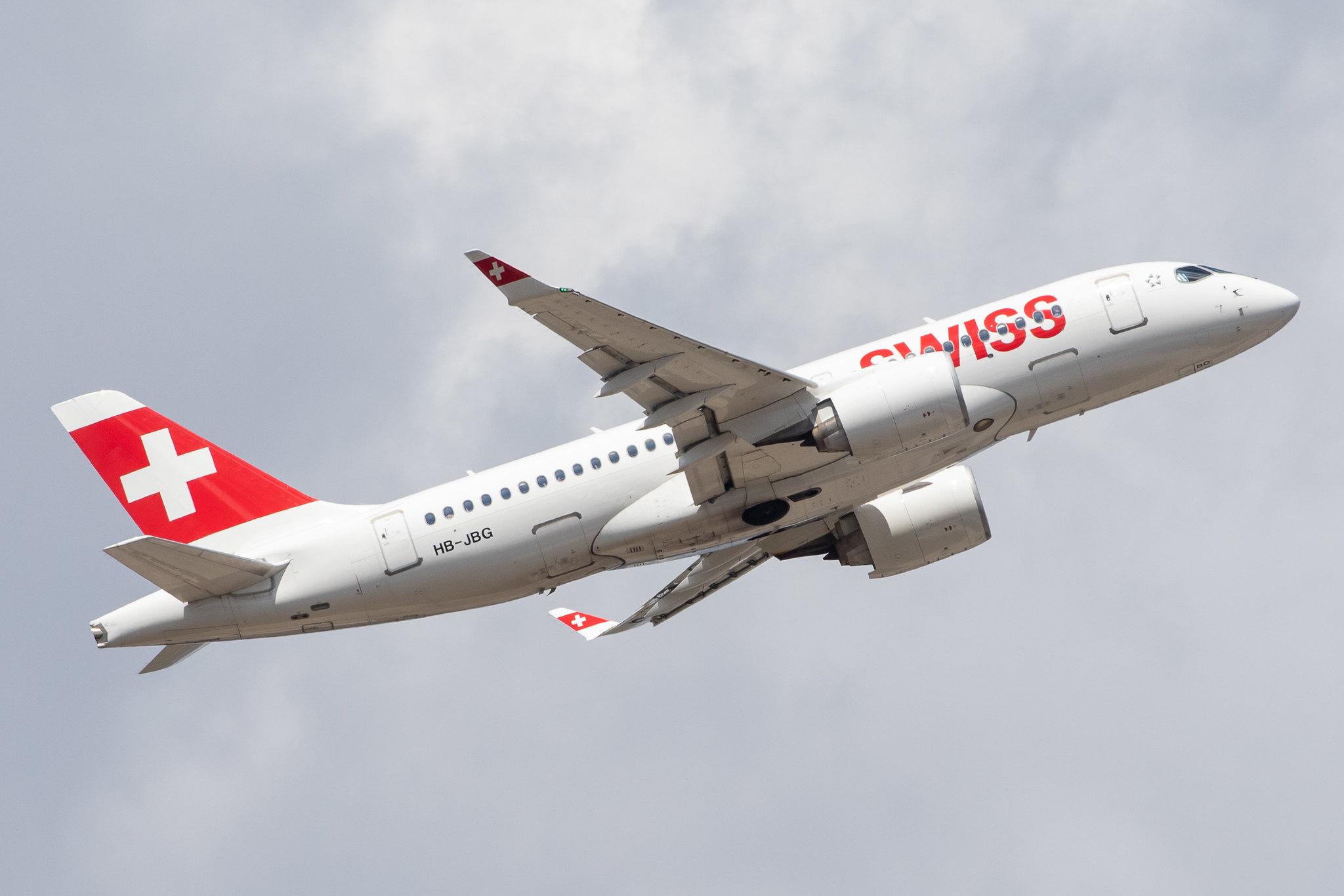 Frankfurt Airport: Swiss (LX / SWR) |  Airbus A220-100 BCS1 | HB-JBG | MSN 50016