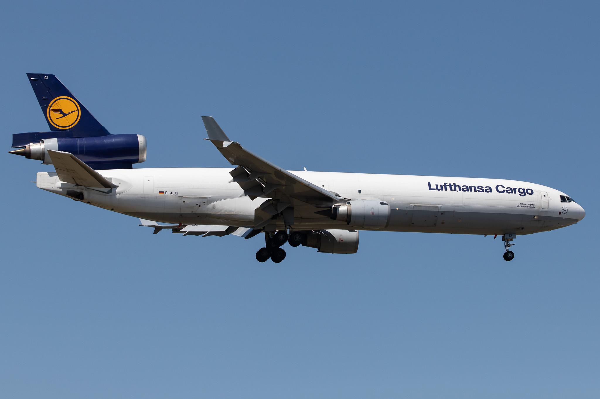 Frankfurt Airport: Lufthansa Cargo (/ GEC) |  McDonnell Douglas MD-11F MD11 | D-ALCI | MSN 48800
